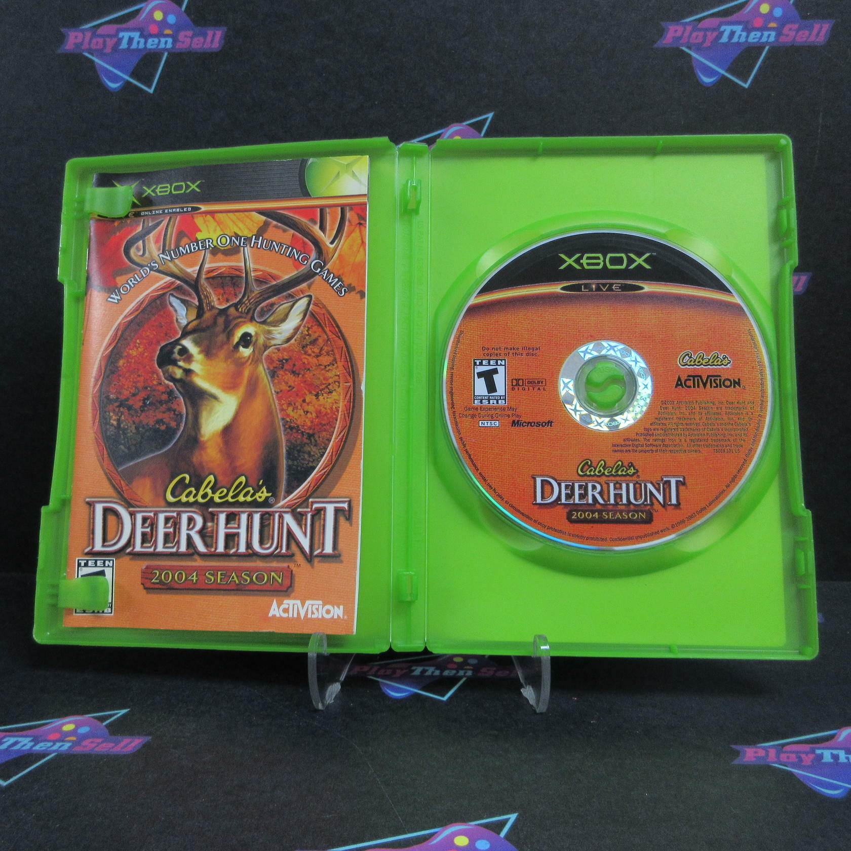 Cabela's Deer Hunt 2004 Season Xbox AD + Reg Card Complete CIB - Very Good
