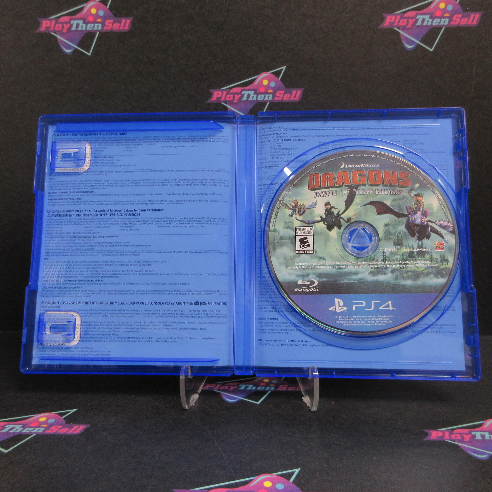 Dragons Dawn of New Riders PS4 PlayStation 4 DD Complete CIB - Very Good