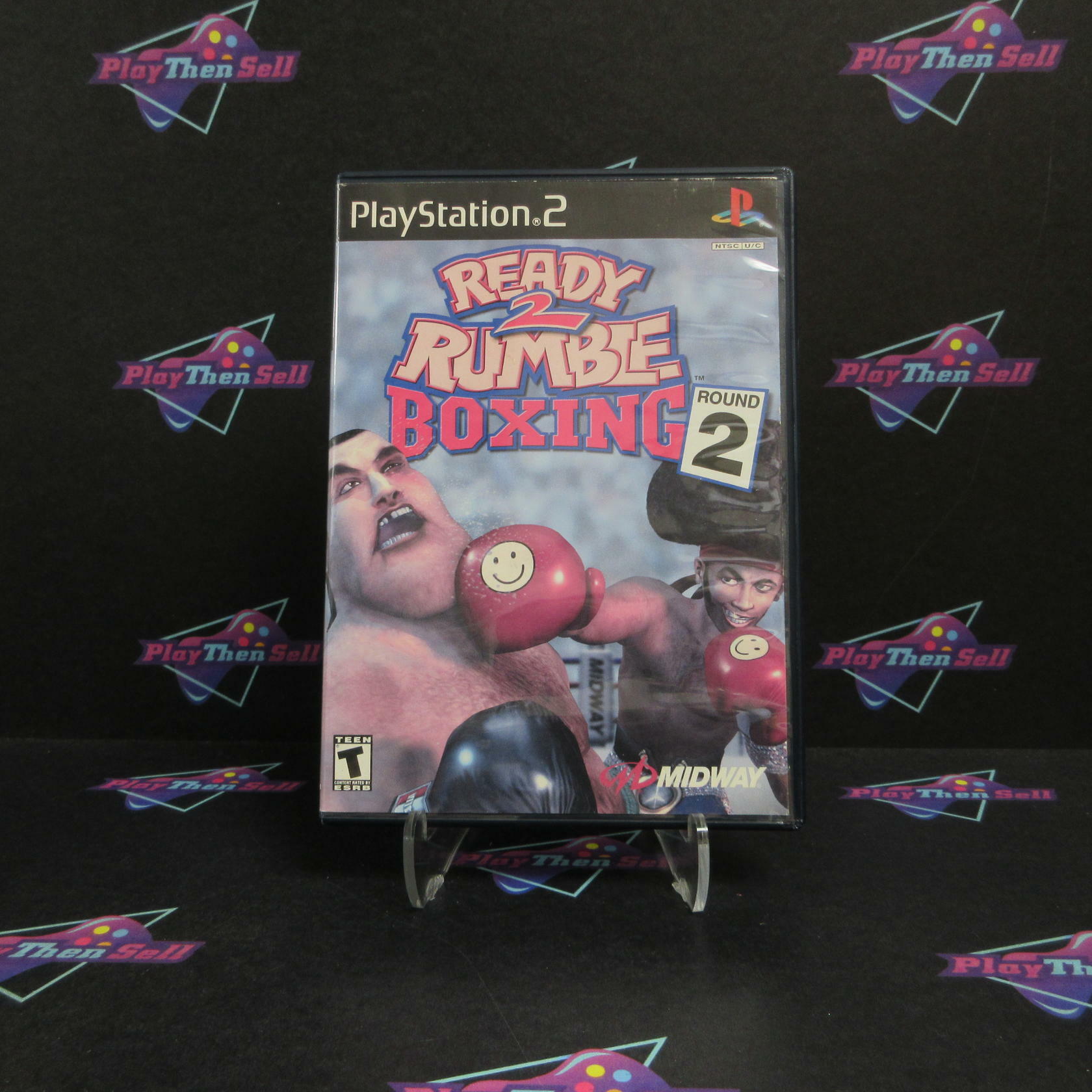 Ready to Rumble Boxing Round 2 PS2 PlayStation 2 AD/MD + Reg Card CIB - Very Good