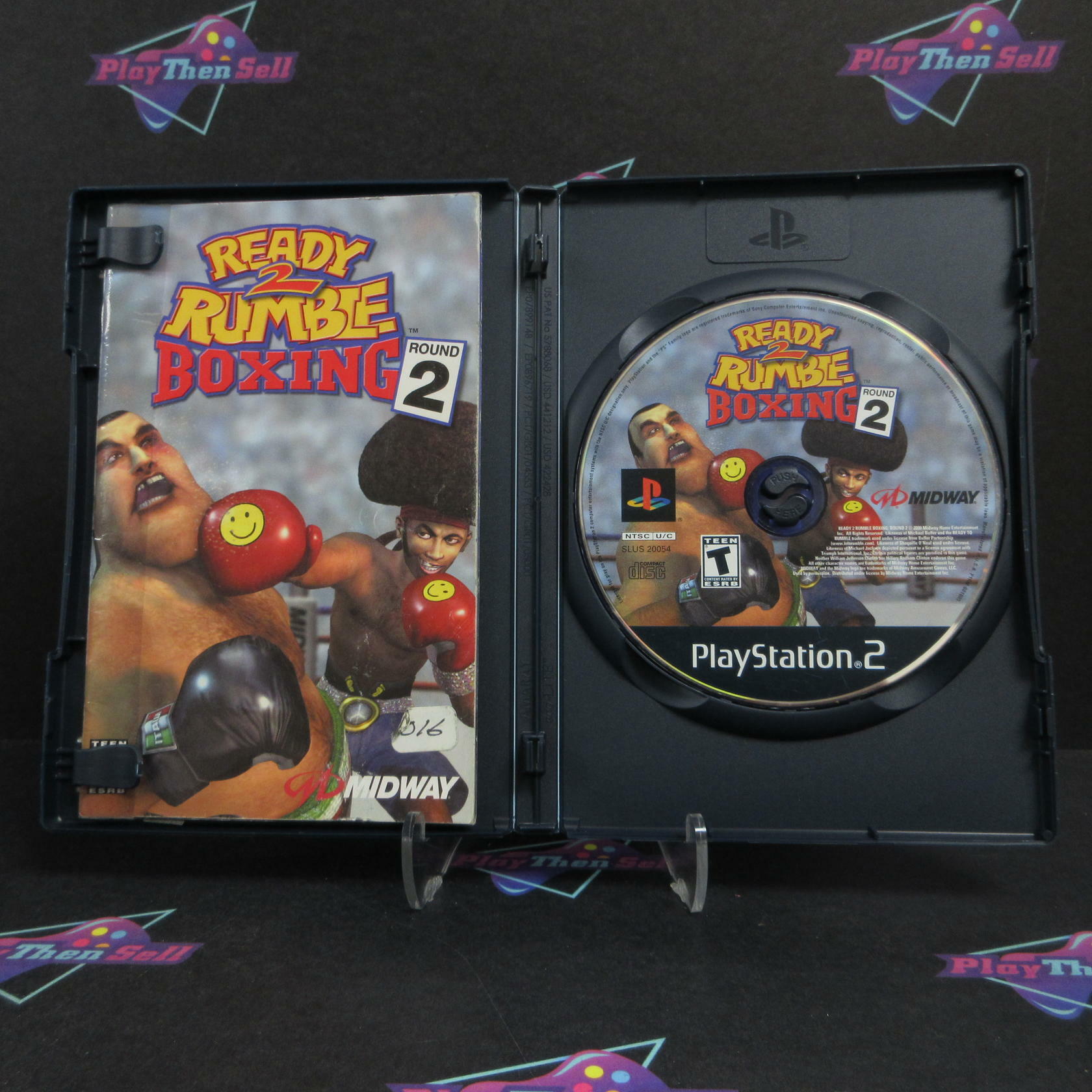 Ready to Rumble Boxing Round 2 PS2 PlayStation 2 AD/MD + Reg Card CIB - Very Good