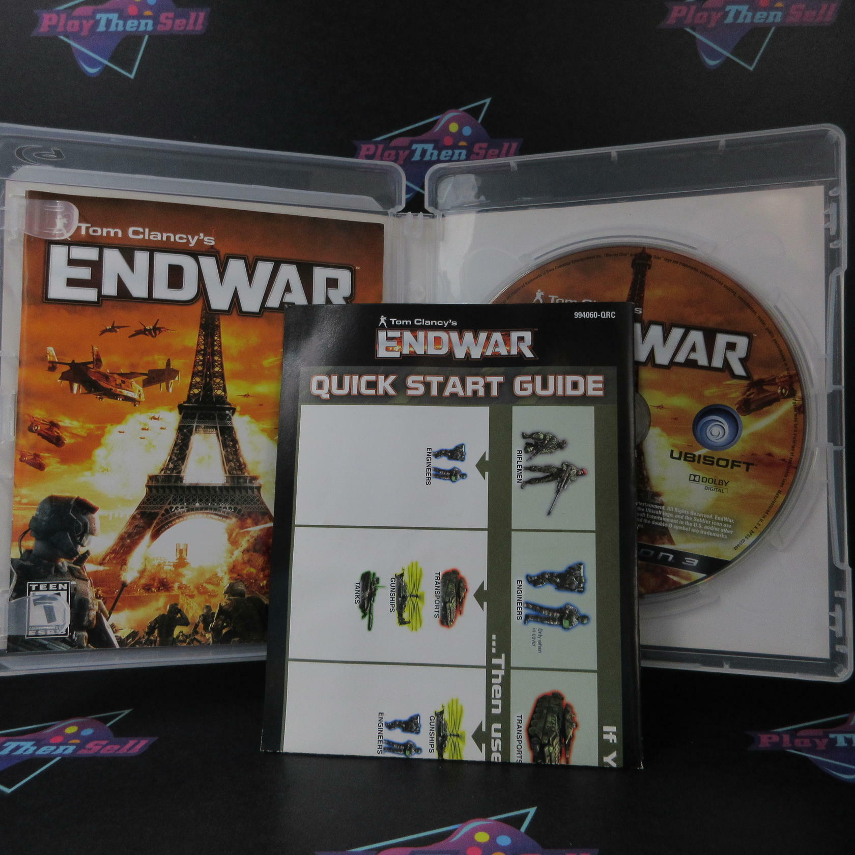 Tom Clancy's EndWar PS3 PlayStation 3 + Guide Complete - Excellent