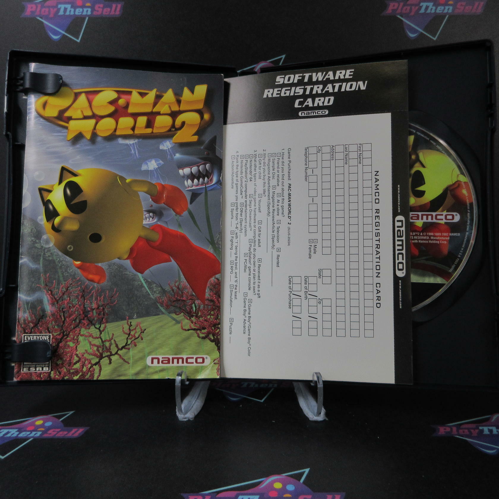 Pac Man World 2 PS2 PlayStation 2 AD + Reg Card Complete CIB - Very Good