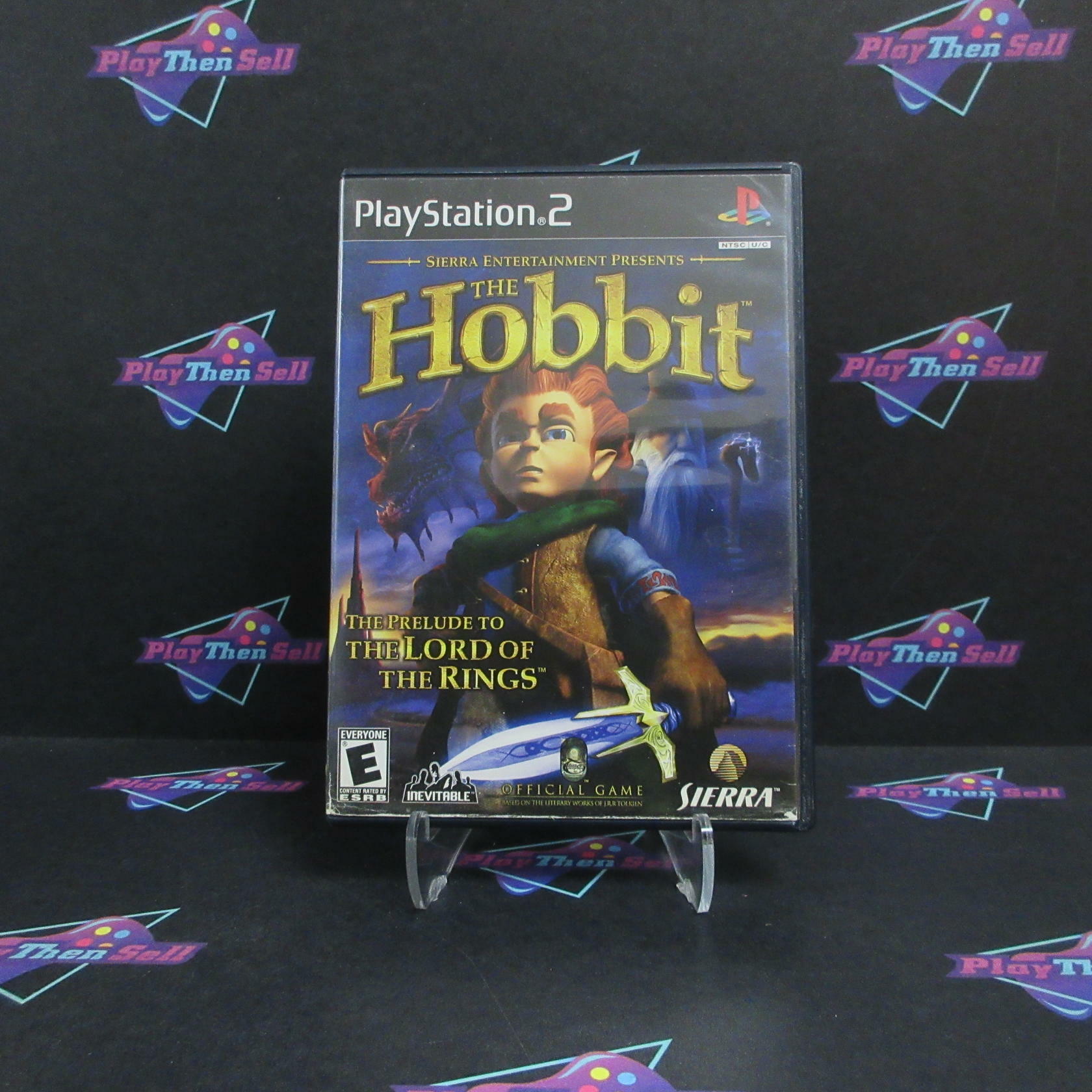 The Hobbit PS2 PlayStation 2 AD/DD/MD + Reg Card / Bilbo Promo Card Complete CIB - Very Good