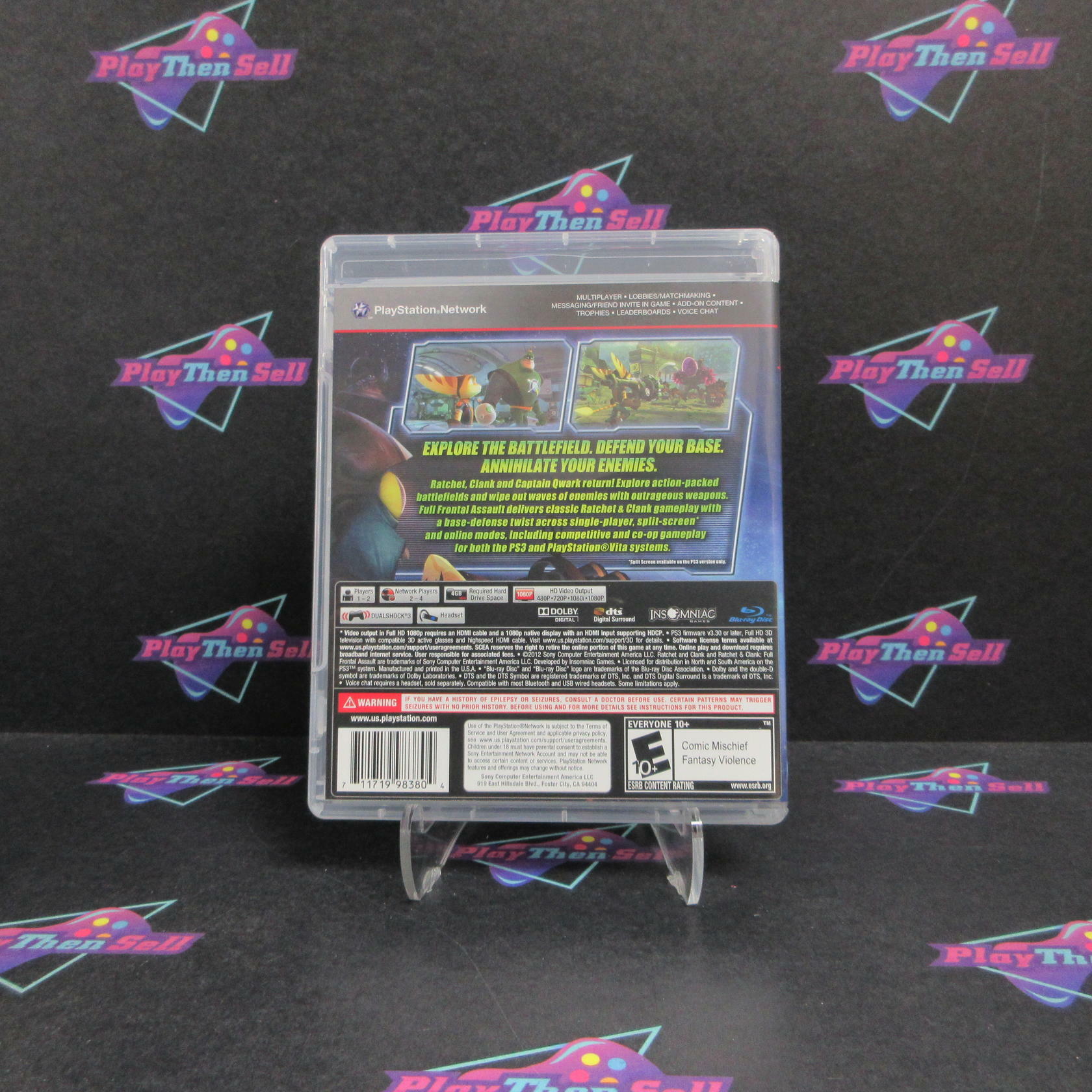 Ratchet & Clank Full Frontal Assault PS3 PlayStation 3 Complete - Excellent