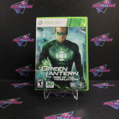 Green Lantern Rise of the Manhunters Xbox 360 DD Complete CIB - Very Good