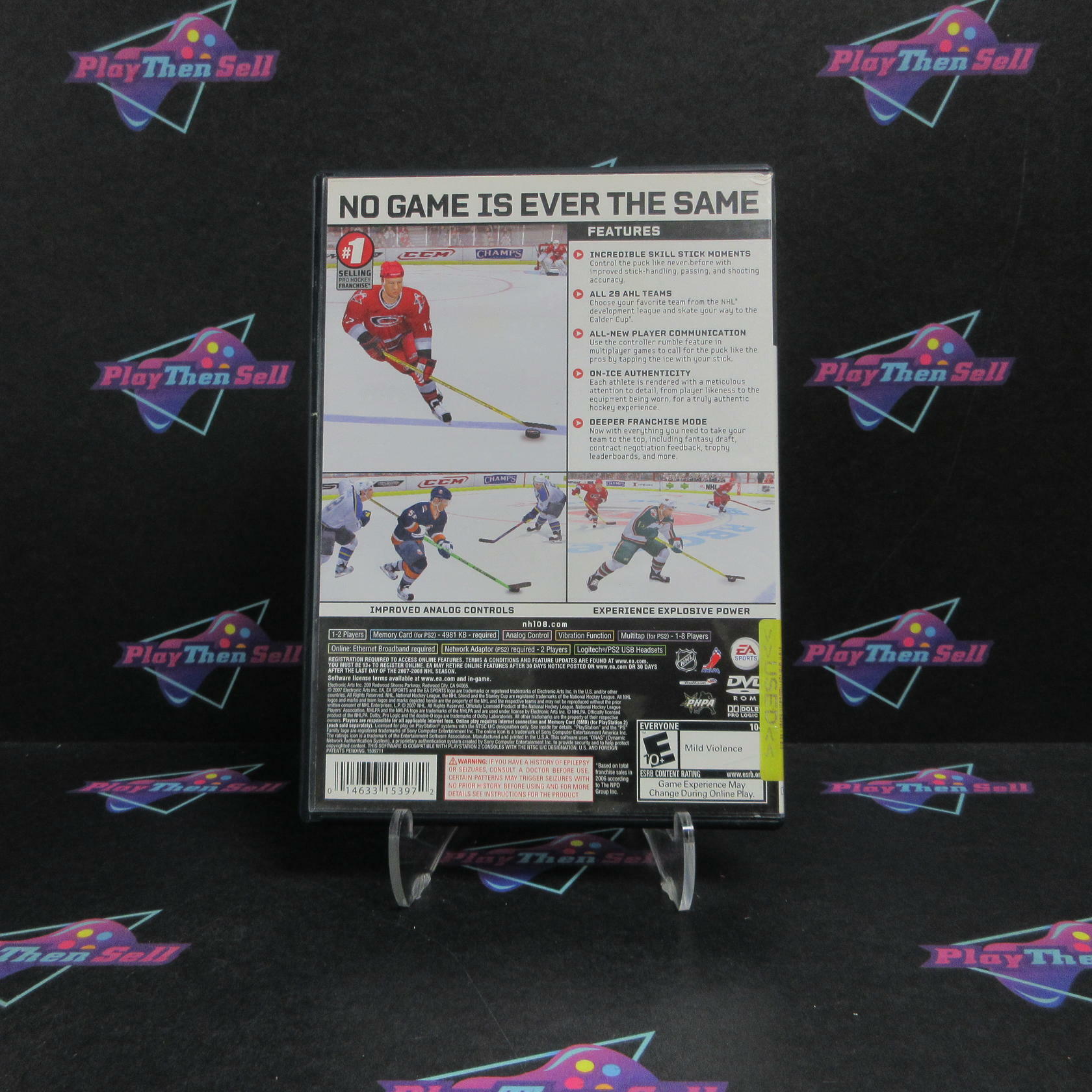 NHL 08 PS2 PlayStation 2 AD/NM - Very Good