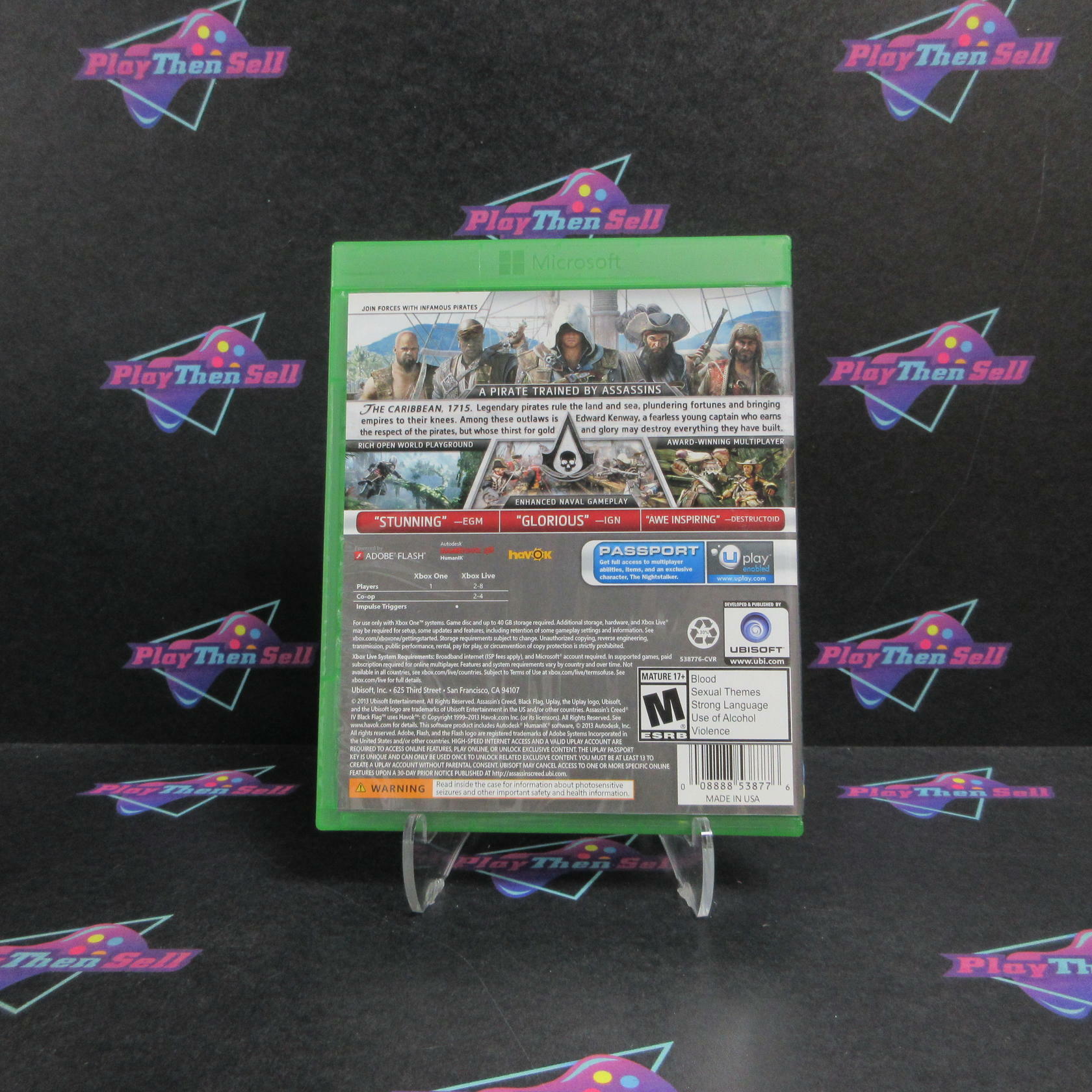 Assassin's Creed Black Flag GameStop Edition Xbox One Complete - Refurbished