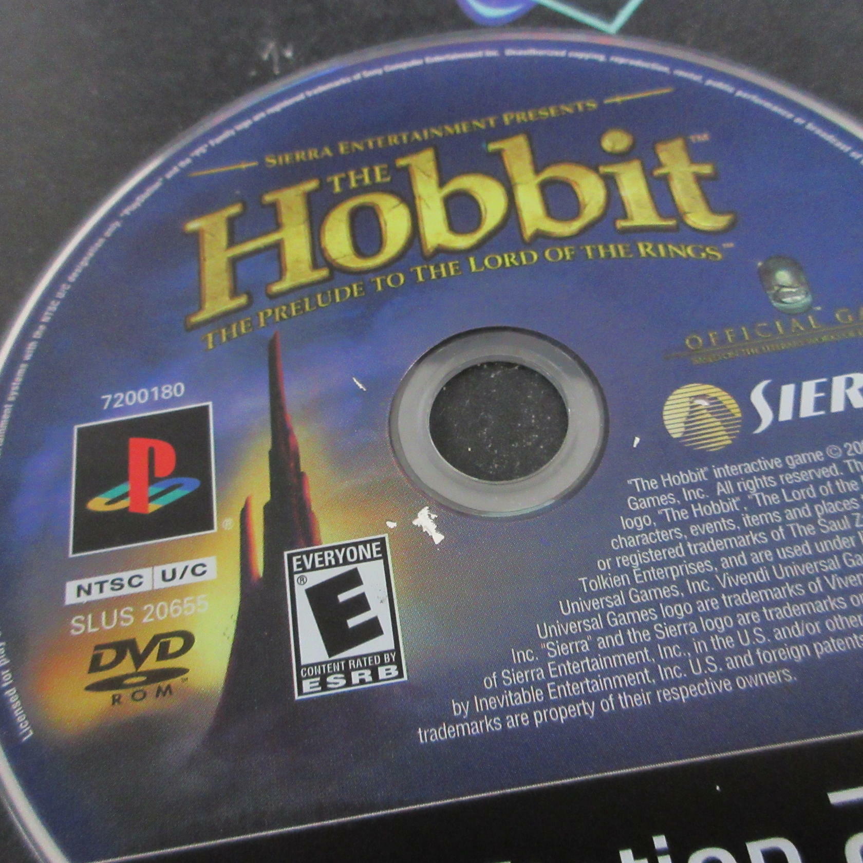 The Hobbit PS2 PlayStation 2 AD/DD/MD + Reg Card / Bilbo Promo Card Complete CIB - Very Good