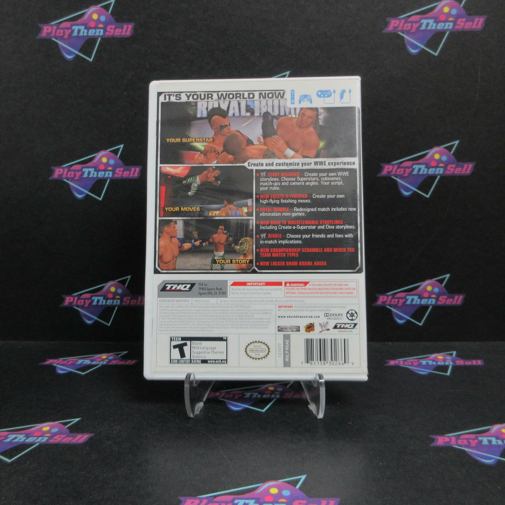 WWE SmackDown vs. Raw 2010 Nintendo Wii MD Complete CIB - Very Good