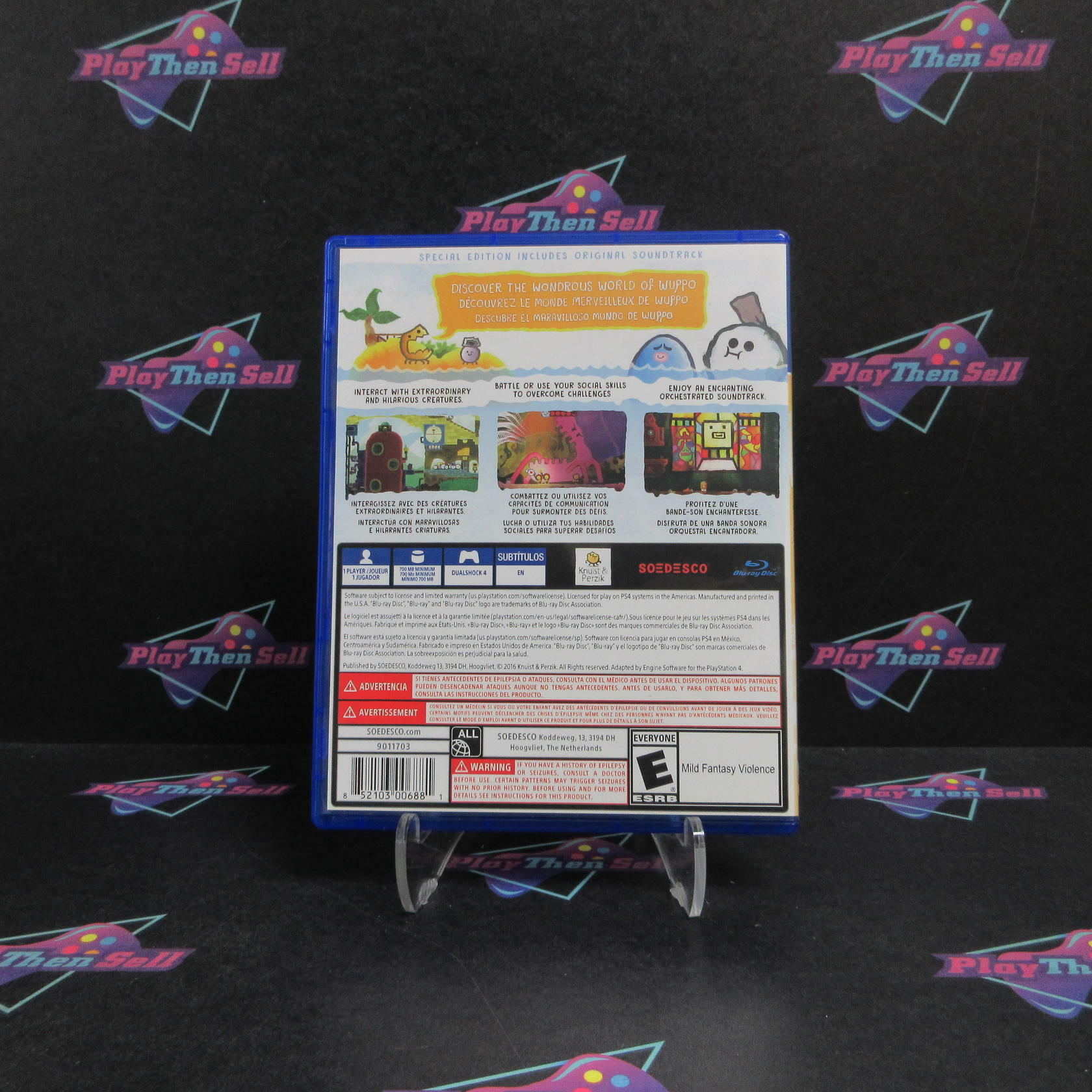 Wuppo Special Edition PS4 PlayStation 4 + Sound Track Complete - Refurbished