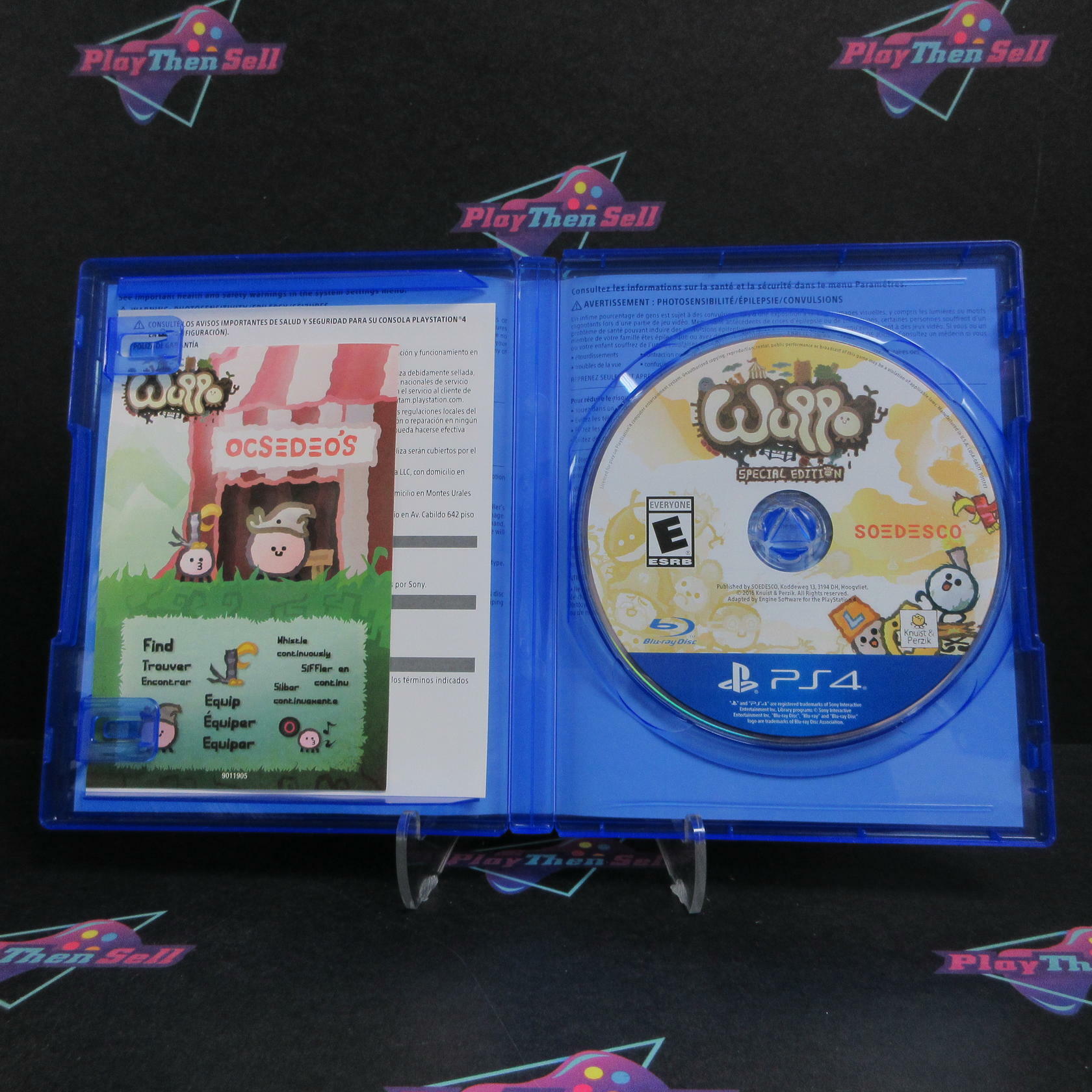 Wuppo Special Edition PS4 PlayStation 4 + Sound Track Complete - Excellent