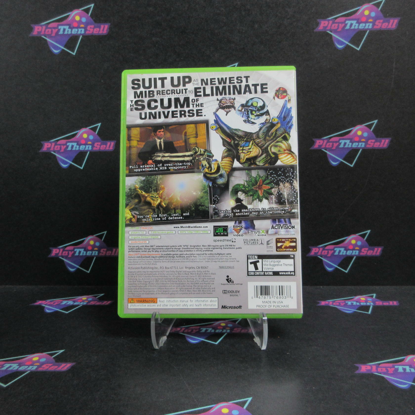 Men in Black Alien Crisis Xbox 360 AD Complete CIB - Very Good