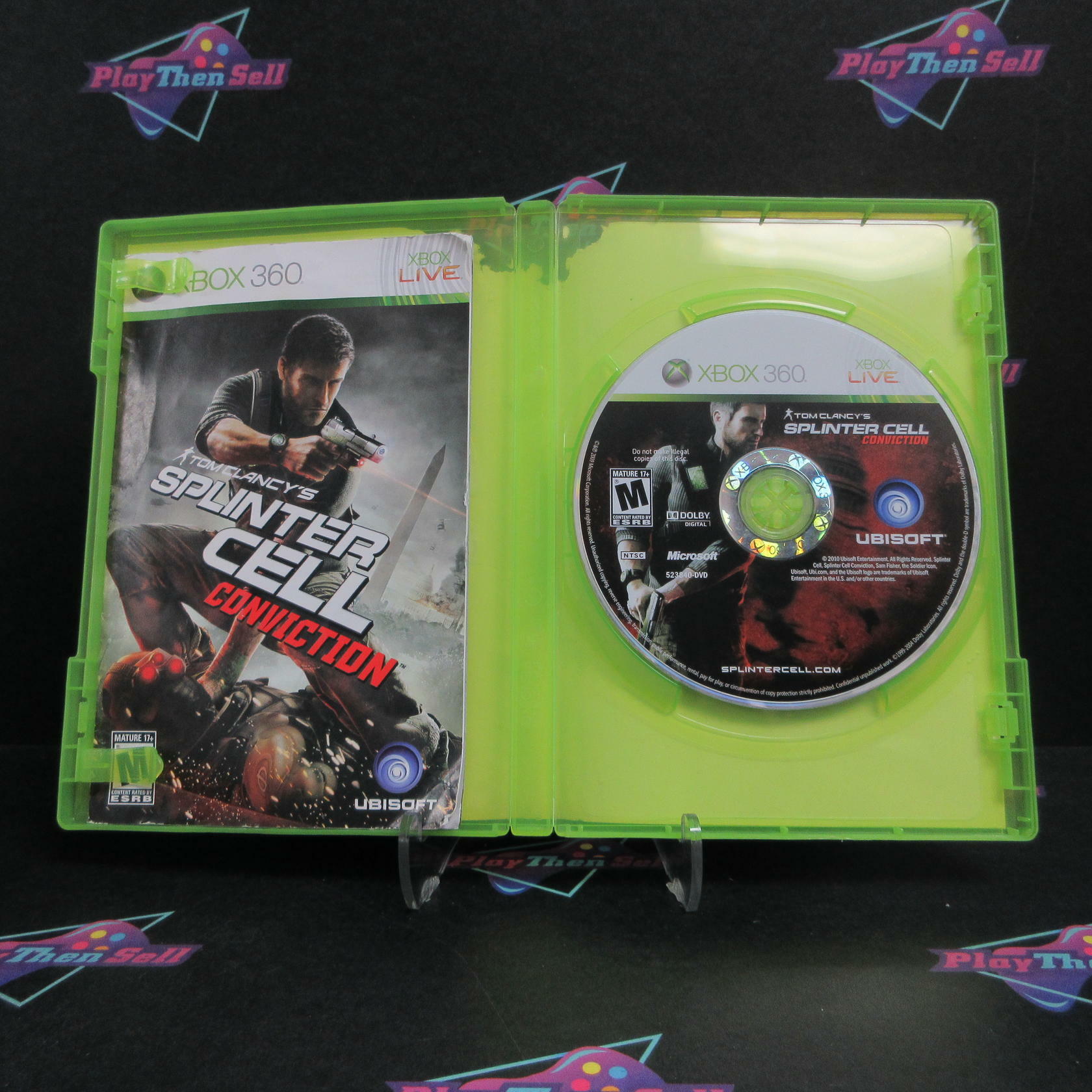 Tom Clancy's Splinter Cell Conviction Xbox 360 AD/MD Complete CIB - Very Good