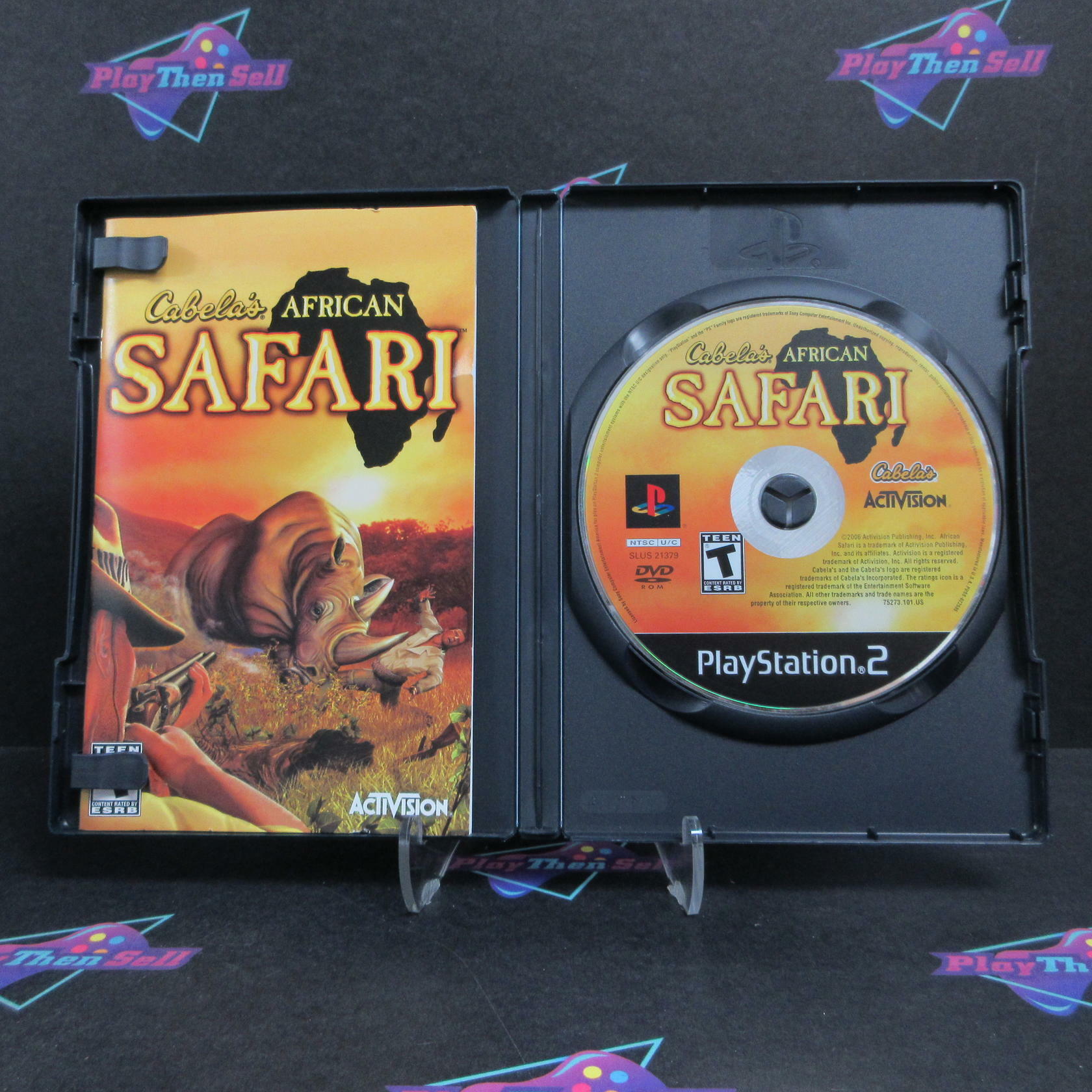 Cabela's African Safari PS2 PlayStation 2 DD + Reg Card Complete CIB - Very Good