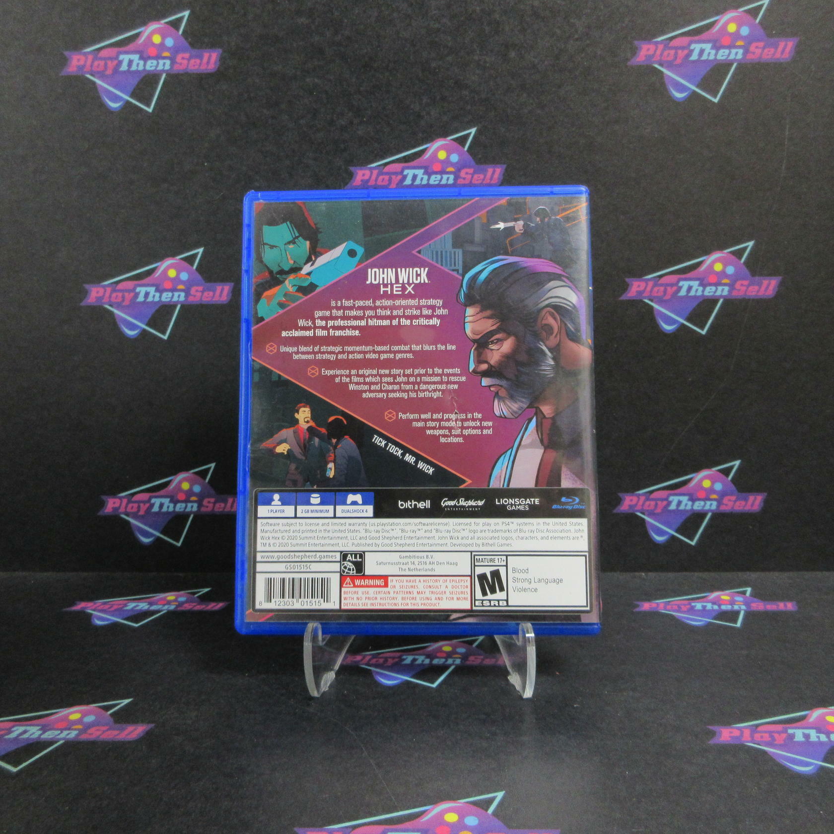 John Wick Hex PS4 PlayStation 4 AD Complete CIB - Very Good