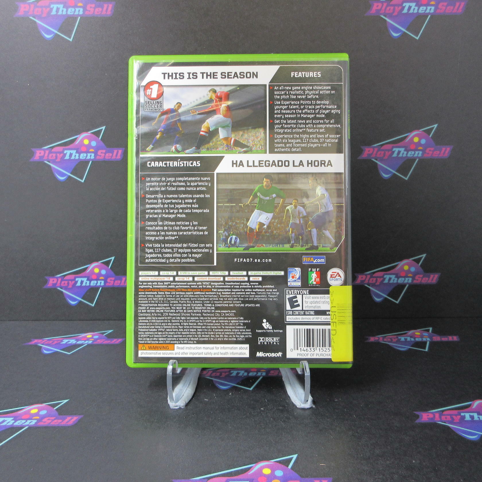 FIFA Soccer 07 Xbox 360 AD Complete CIB - Very Good
