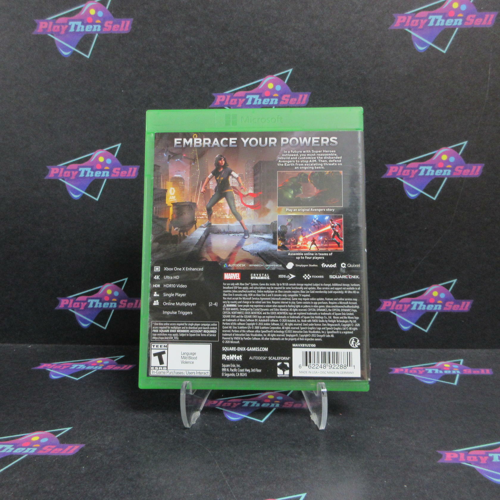 Marvel's Avengers Xbox One AD Complete CIB - Very Good