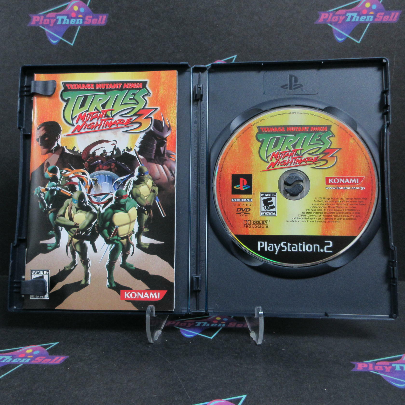 Teenage Mutant Ninja Turtles 3 Mutant Nightmare PS2 PlayStation 2 - Excellent
