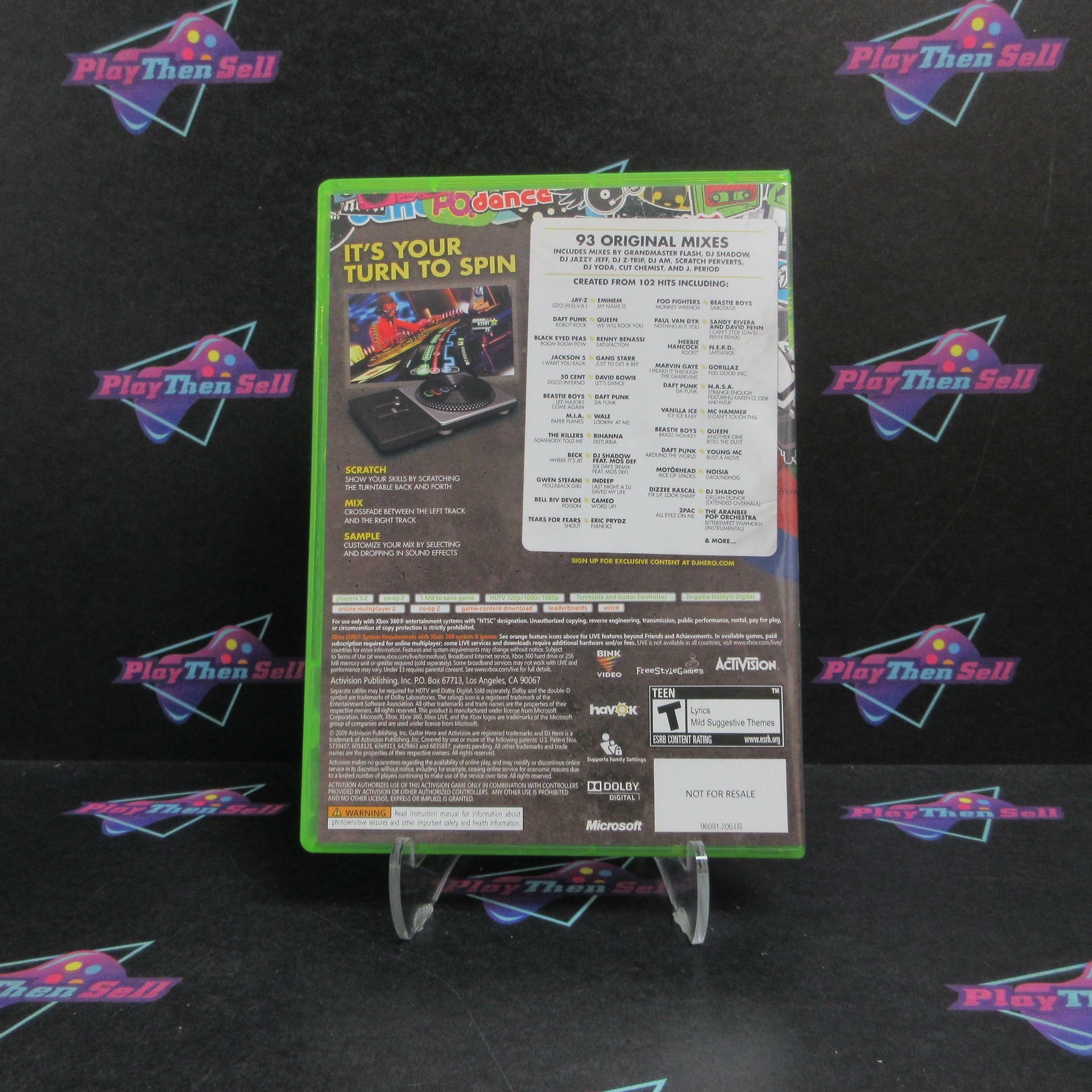 DJ Hero Xbox 360 Software Only Complete - Excellent