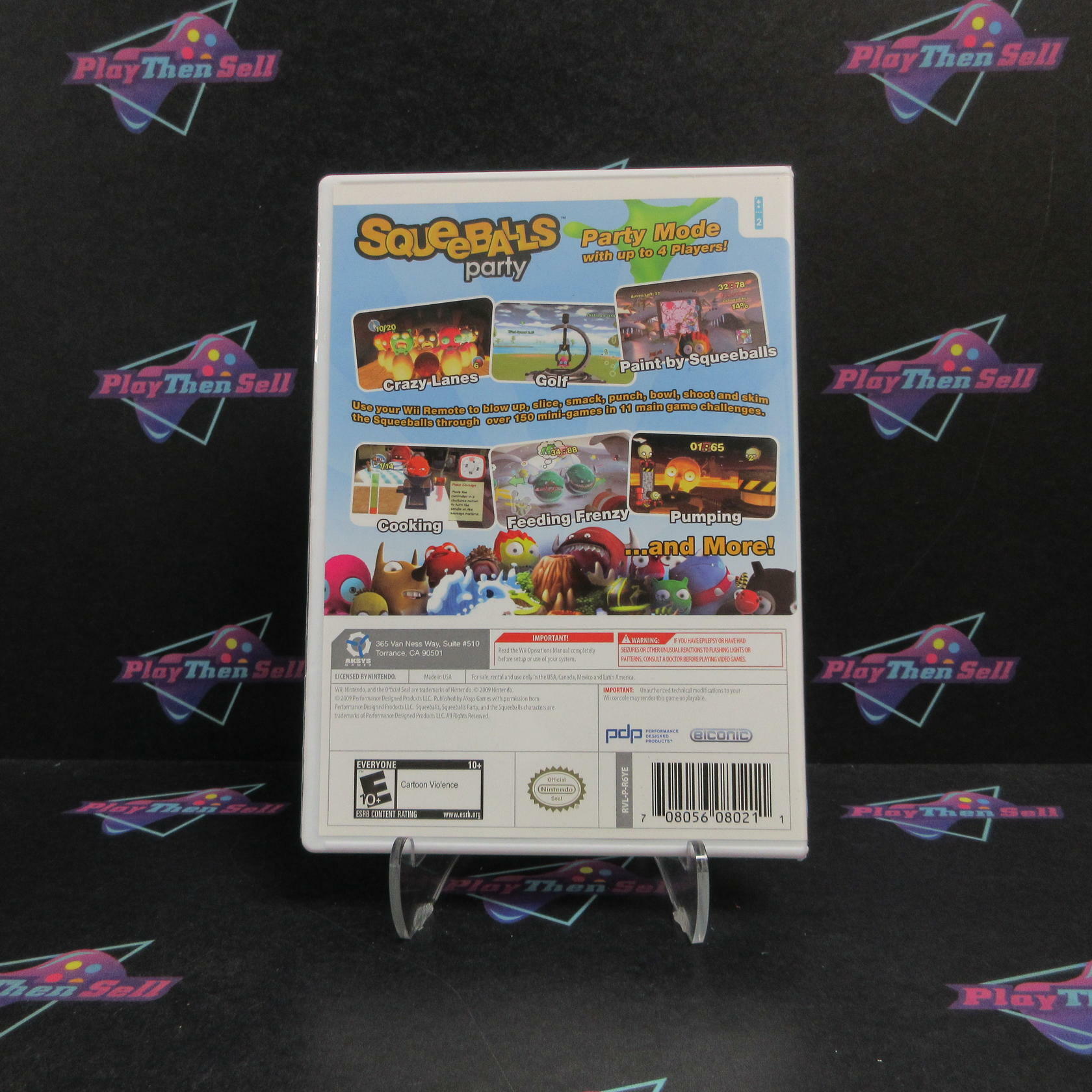 Squeeballs Party Nintendo Wii Complete - Refurbished