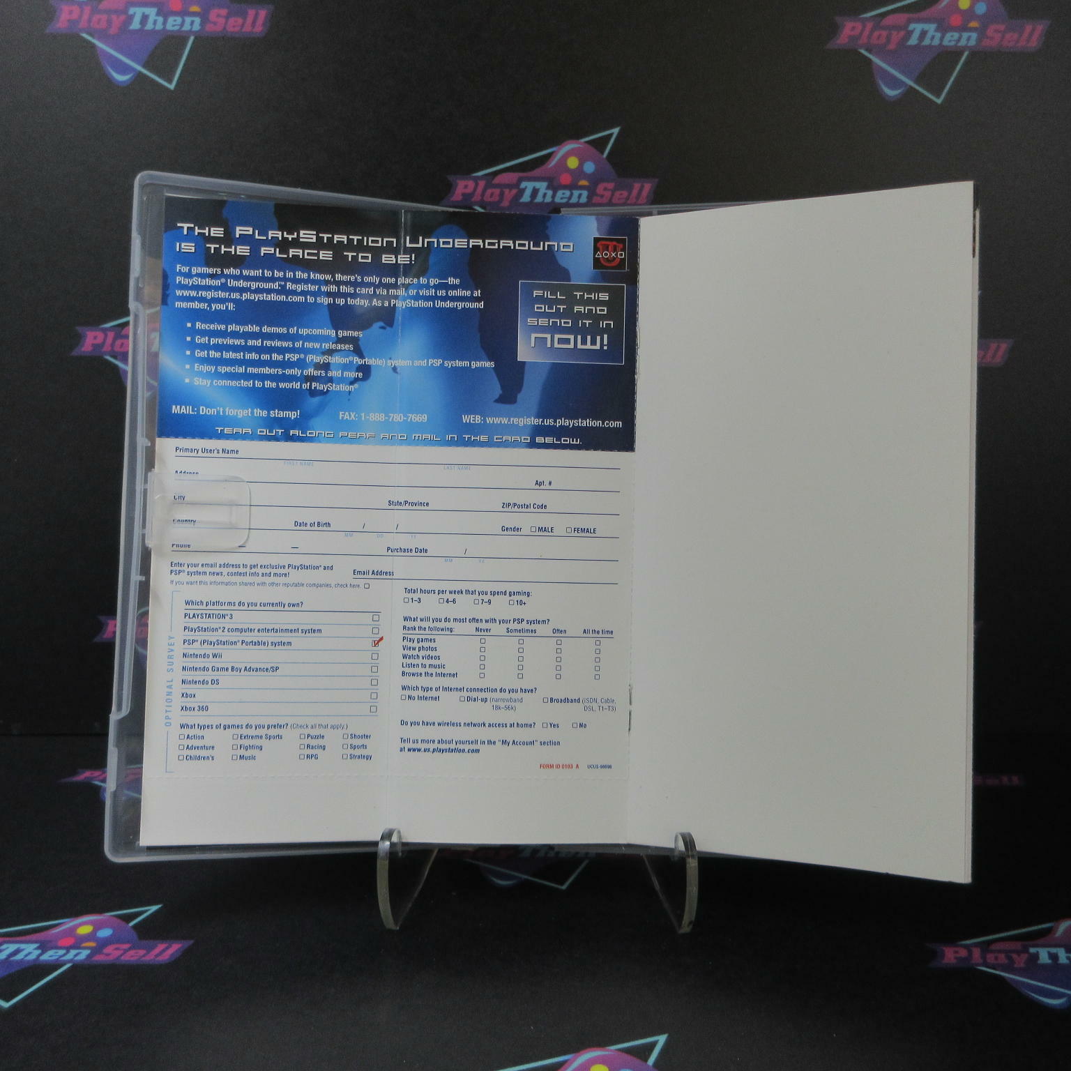 MLB 08 The Show Sony PSP + Reg Card Complete - Refurbished