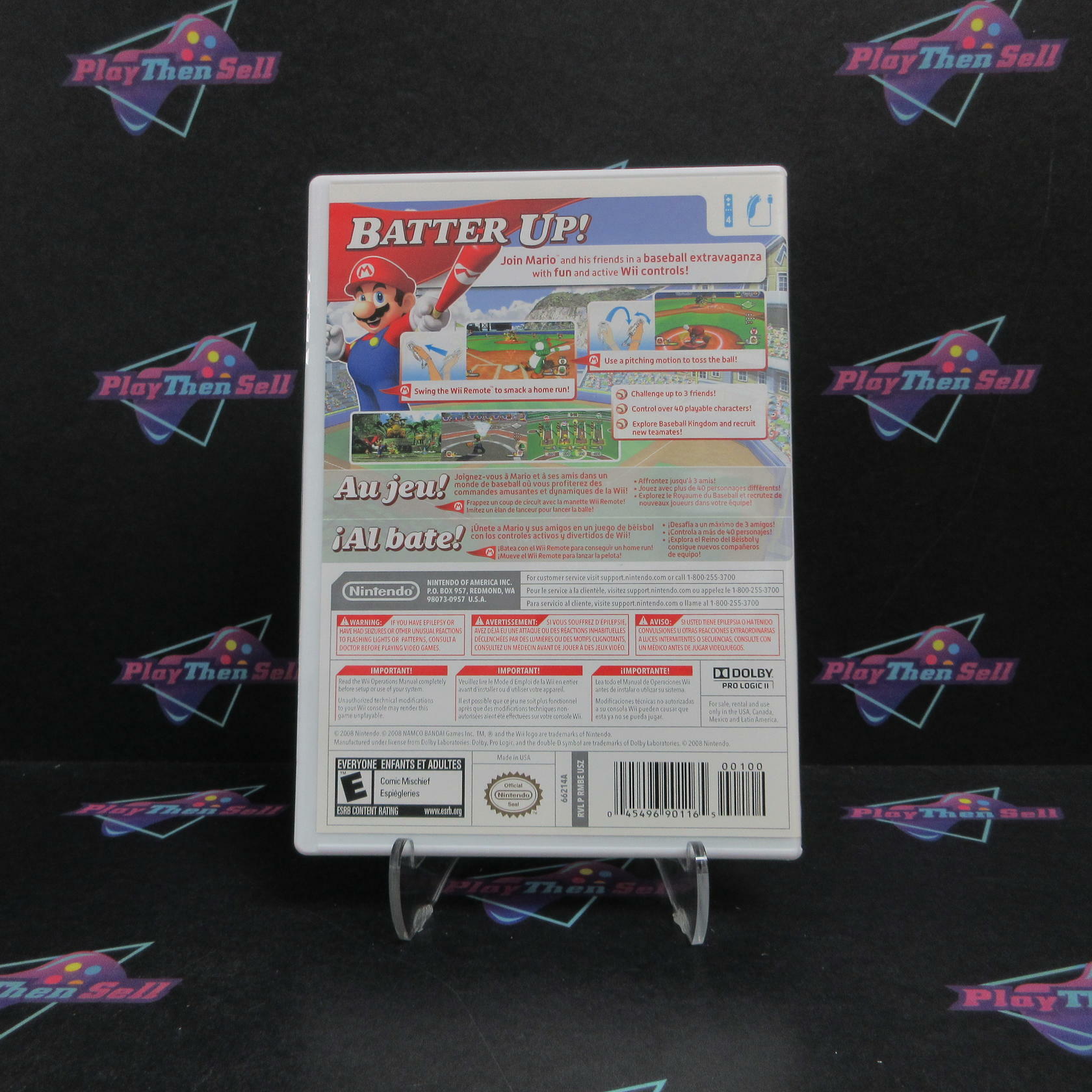 Mario Super Sluggers Nintendo Wii Complete - Refurbished