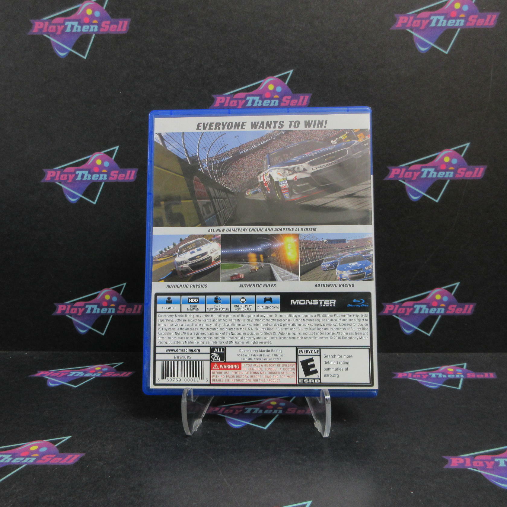 NASCAR Heat Evolution PS4 PlayStation 4 AD Complete CIB - Very Good