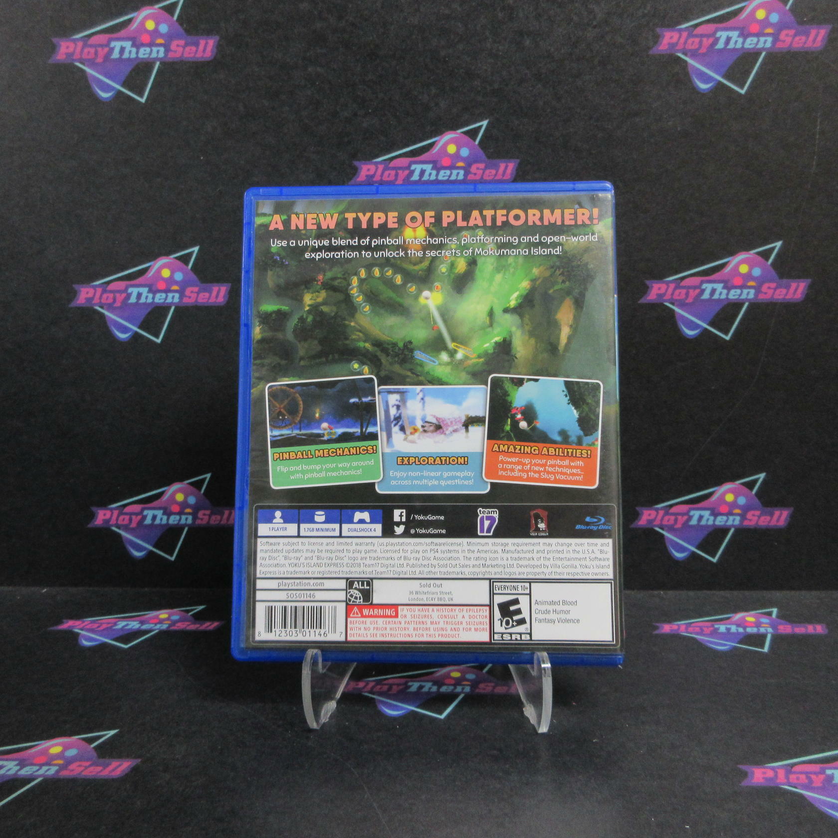 Yoku's Island Express PS4 PlayStation 4 AD Complete CIB - Very Good