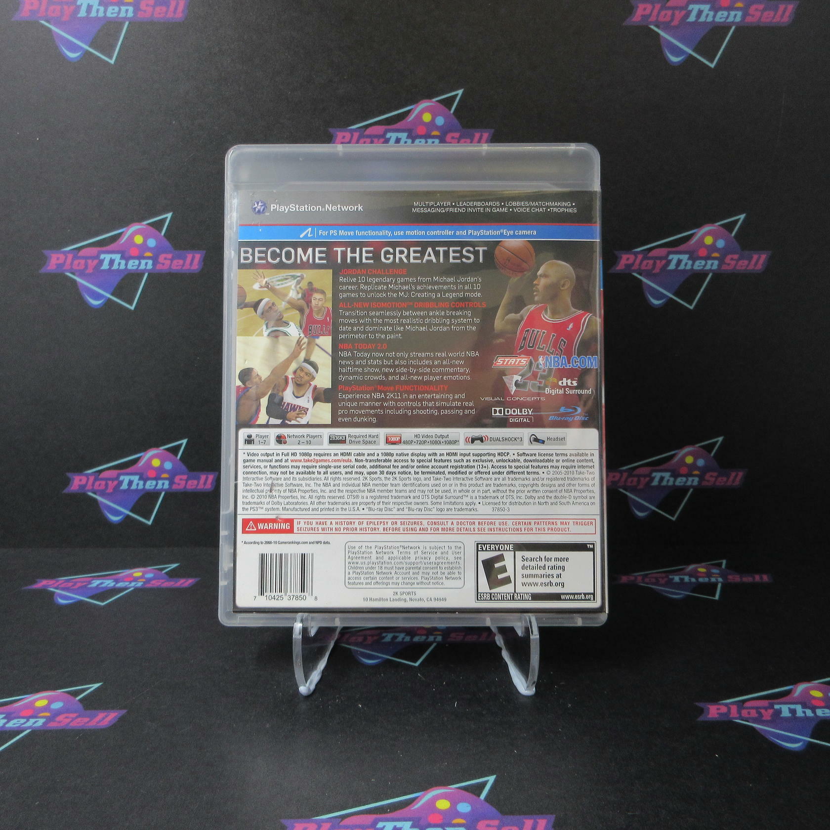NBA 2K11 PS3 PlayStation 3 AD/MD Complete CIB - Very Good