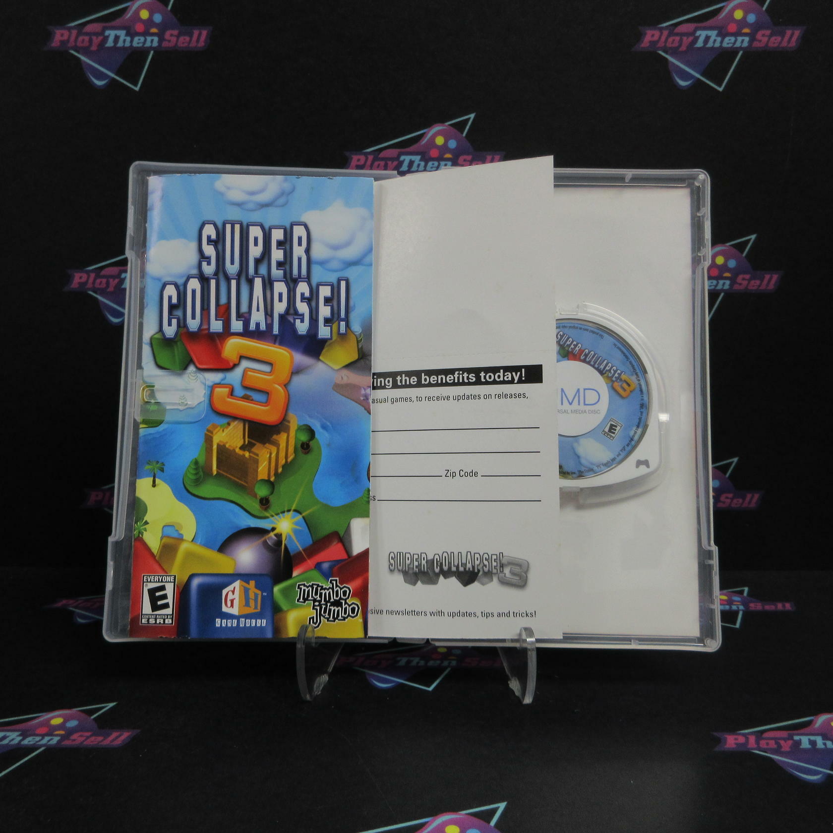 Super Collapse! 3 Sony PSP + Reg Card Complete - Refurbished