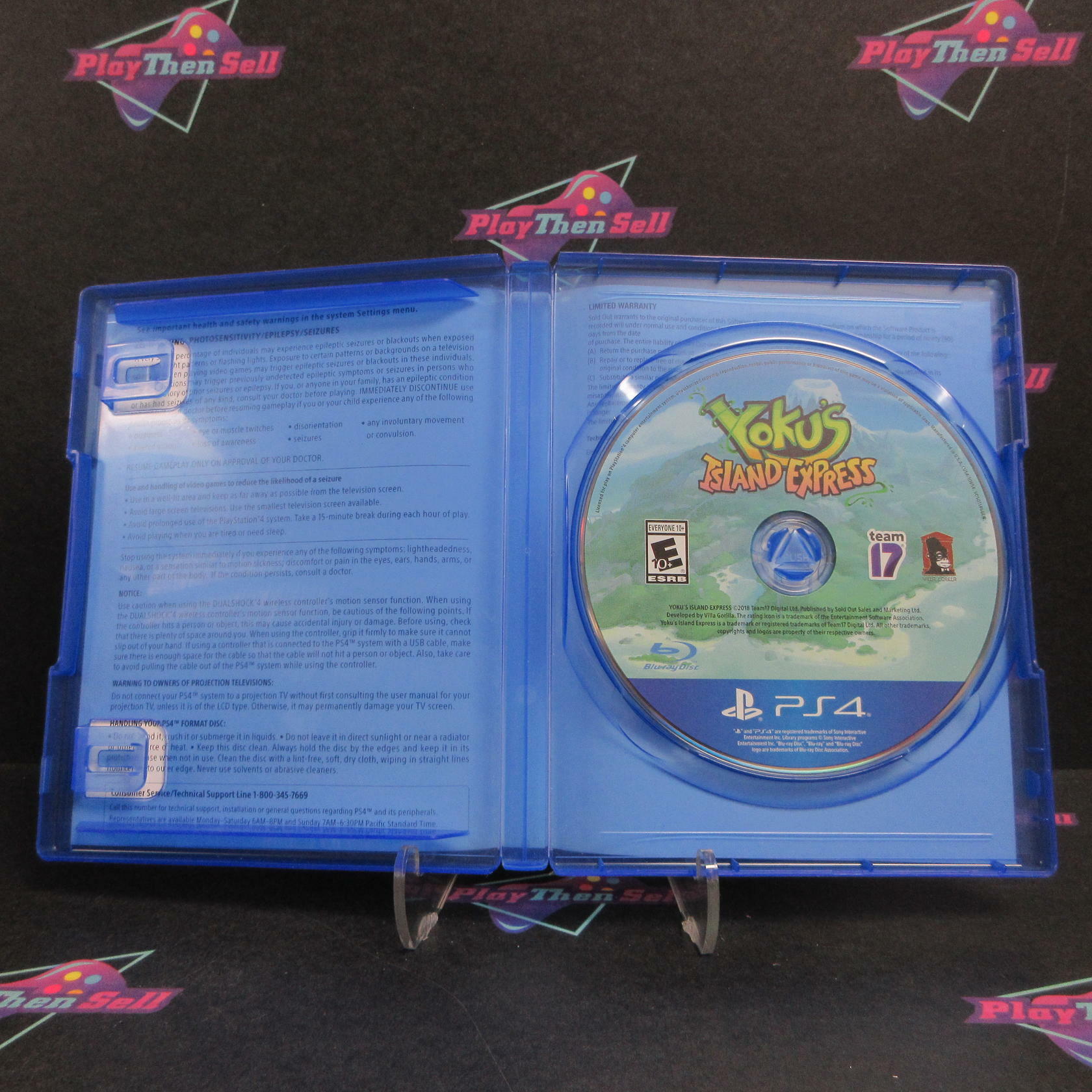 Yoku's Island Express PS4 PlayStation 4 AD Complete CIB - Very Good