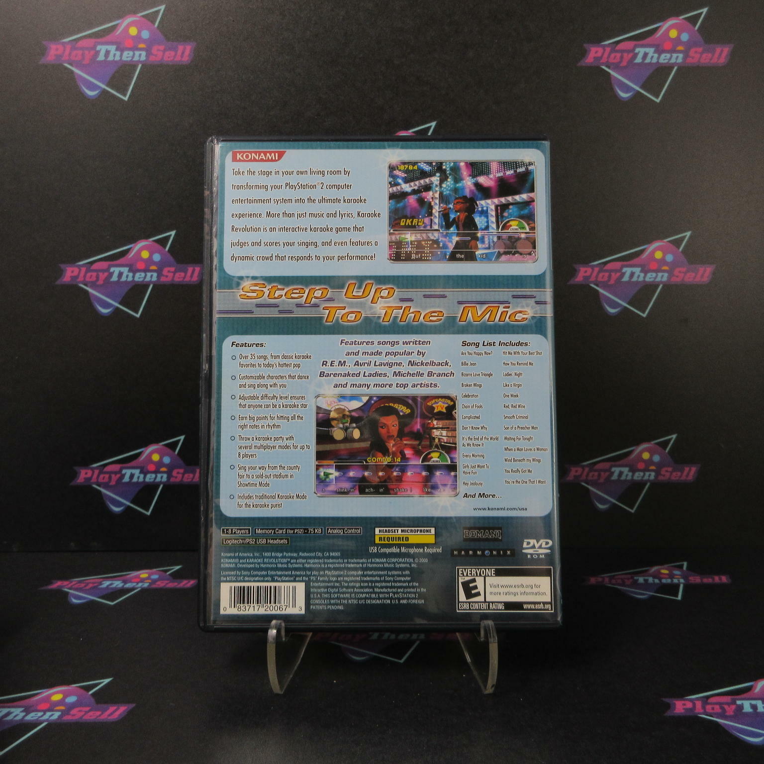 Karaoke Revolution PS2 PlayStation 2 Complete - Excellent