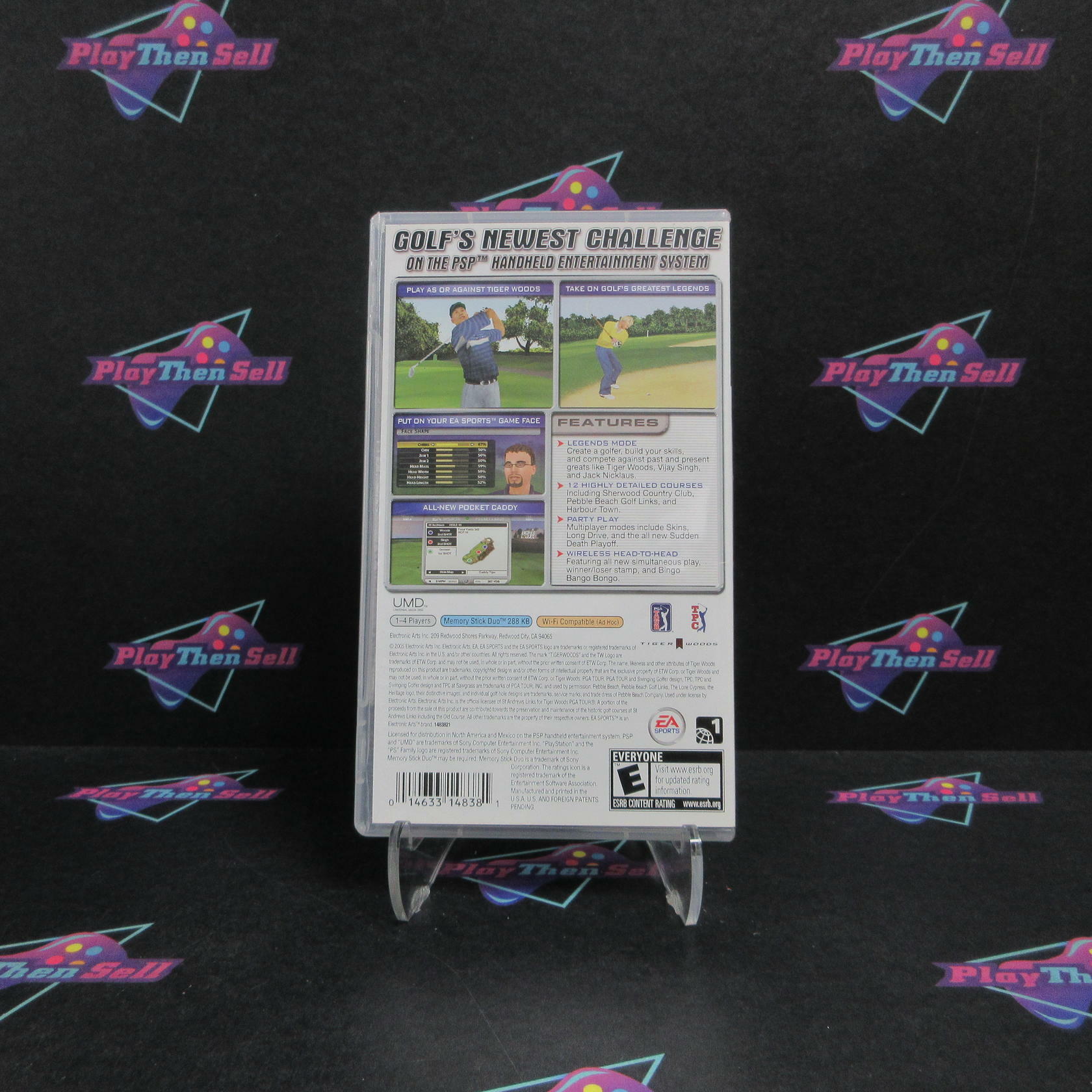 Tiger Woods PGA Tour Sony PSP Complete - Refurbished