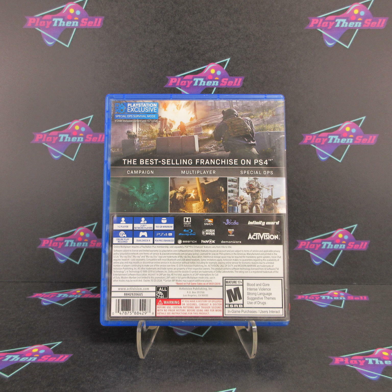 Call of Duty Modern Warfare PS4 PlayStation 4 AD/DD - Very Good