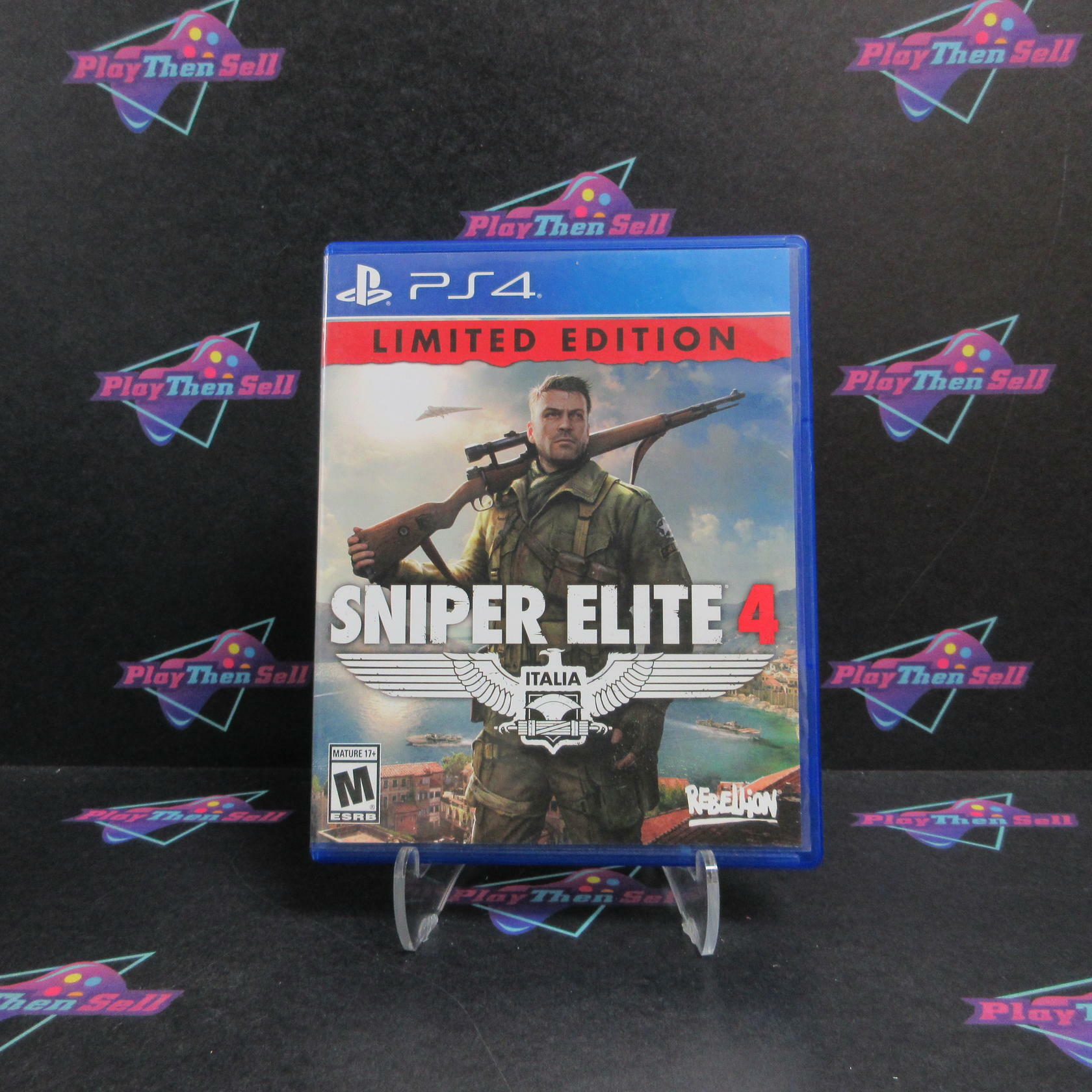 Sniper Elite 4 Limited Edition PS4 PlayStation 4 AD Complete CIB - Very Good