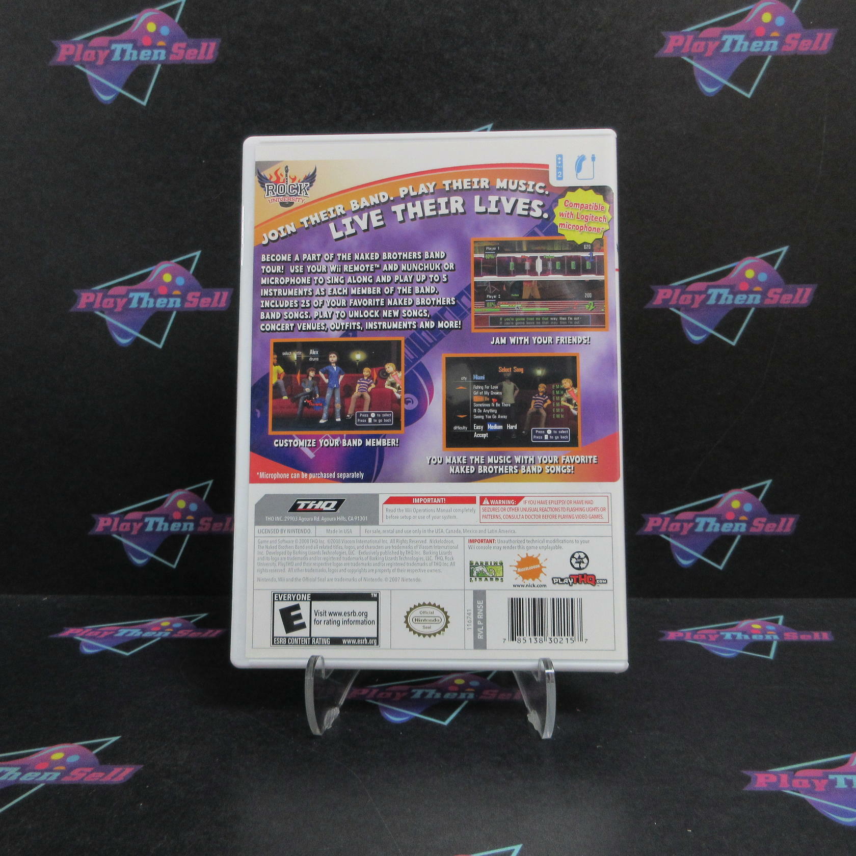 The Naked Brothers Band Nintendo Wii Complete - Refurbished