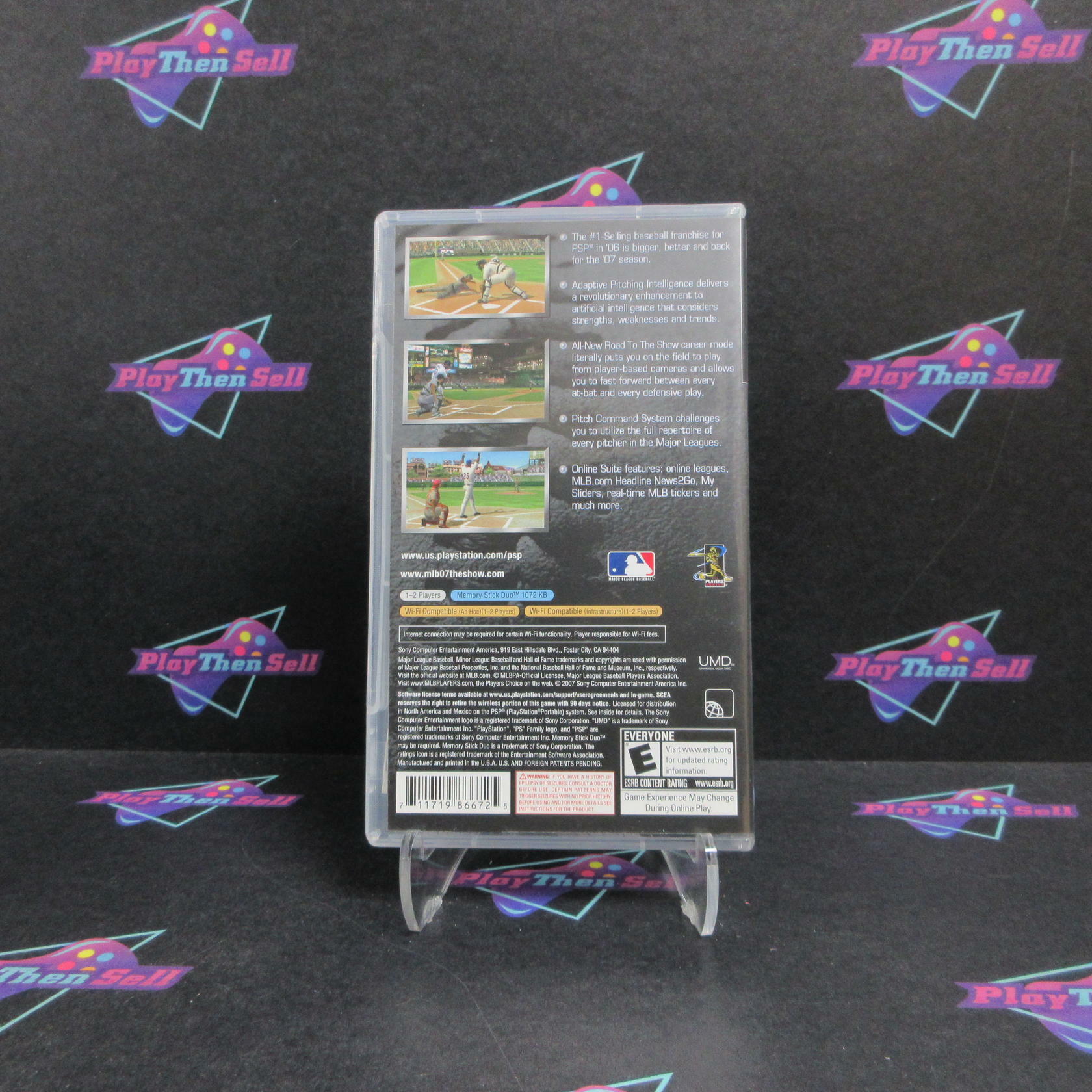 MLB 07 The Show Sony PSP + Reg Card Complete - Refurbished