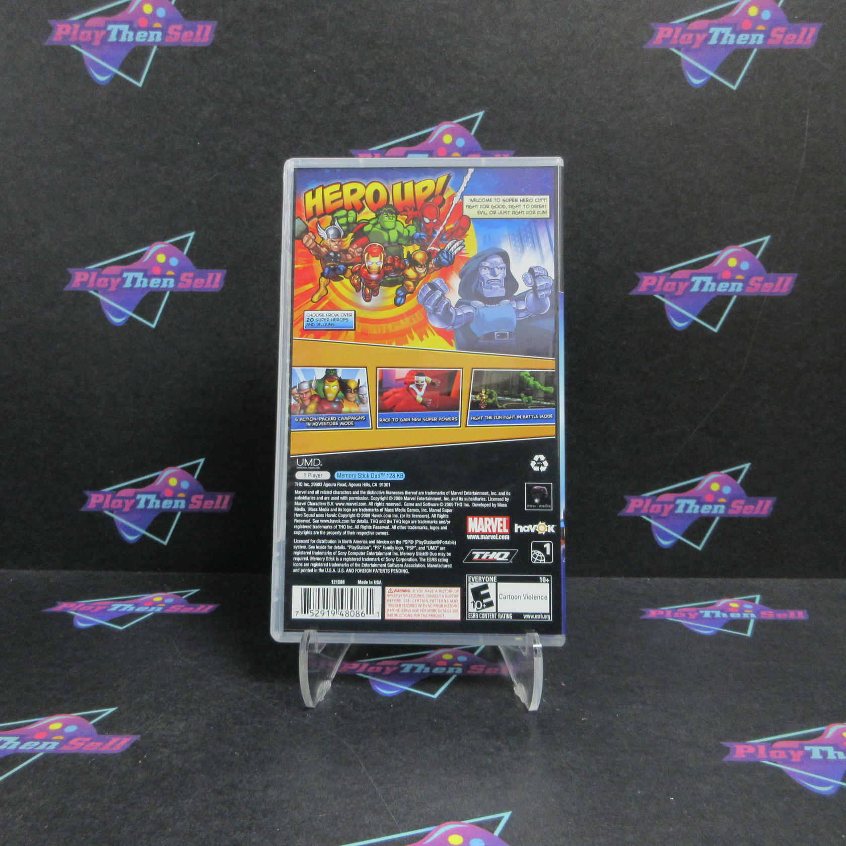 Marvel Super Hero Squad Sony PSP Clear UMD Complete - Refurbished