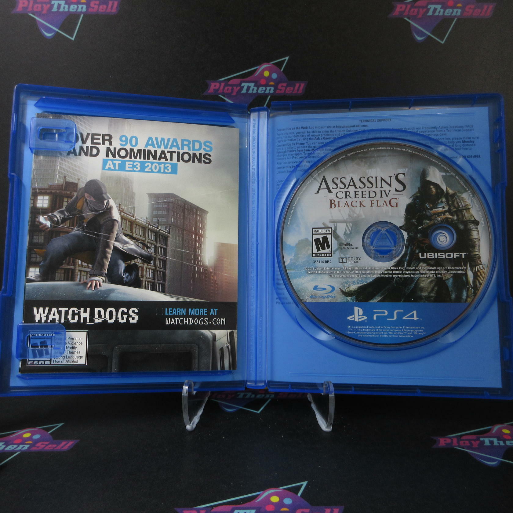 Assassin's Creed IV Black Flag PS4 PlayStation 4 AD Complete CIB - Very Good
