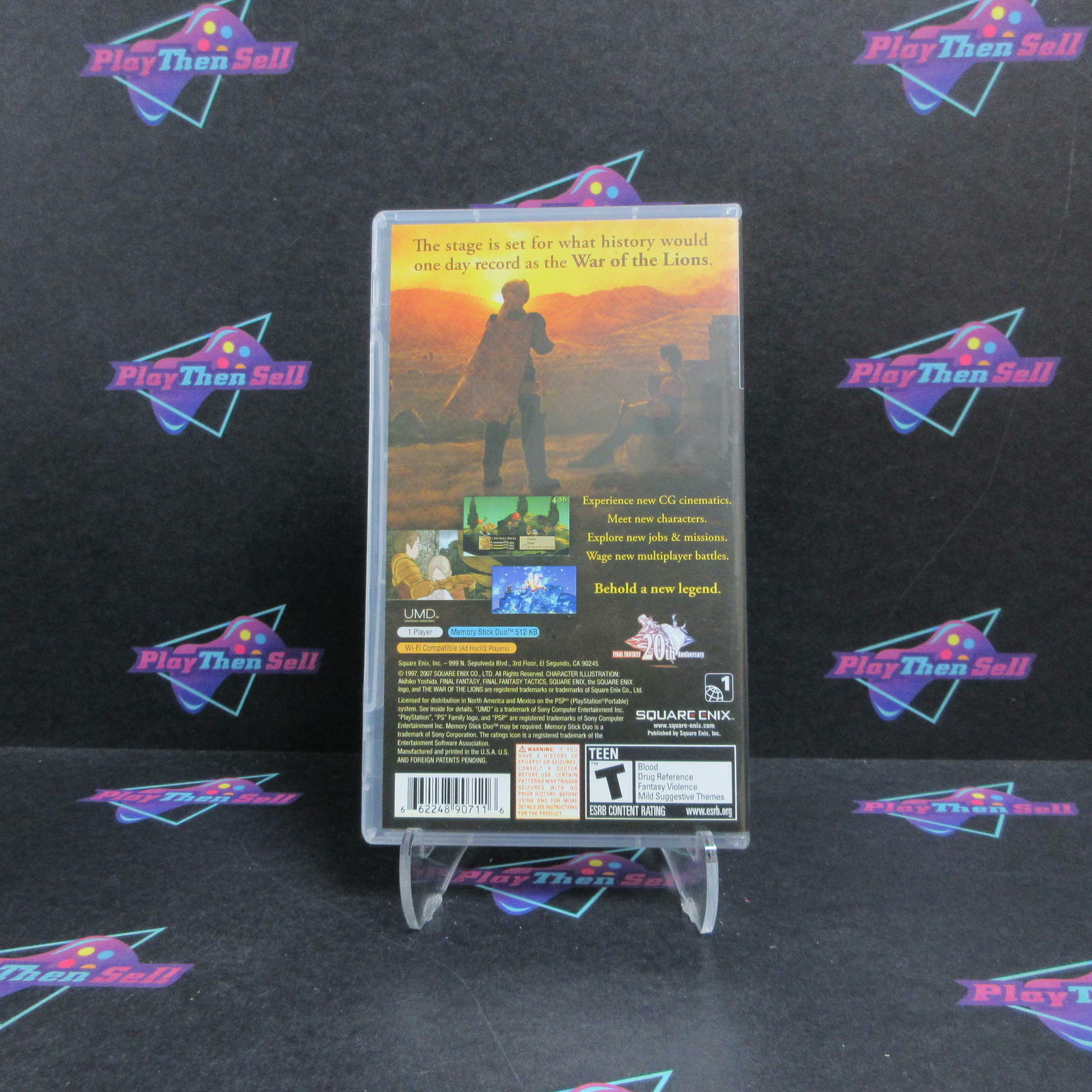 Final Fantasy Tactics The War of the Lions Sony PSP Complete - Refurbished