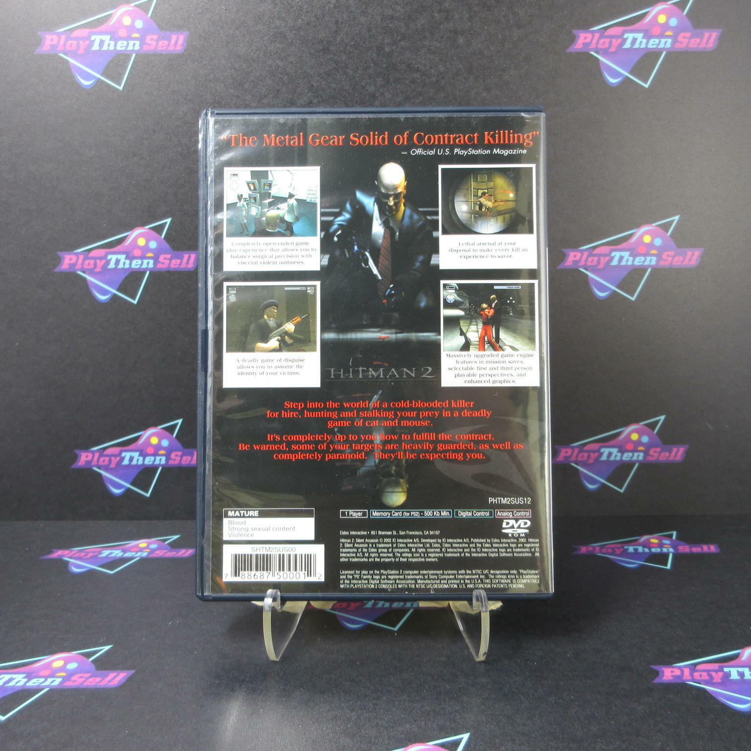 Hitman 2 Silent Assassin PS2 PlayStation 2 + Reg Card Complete - Excellent