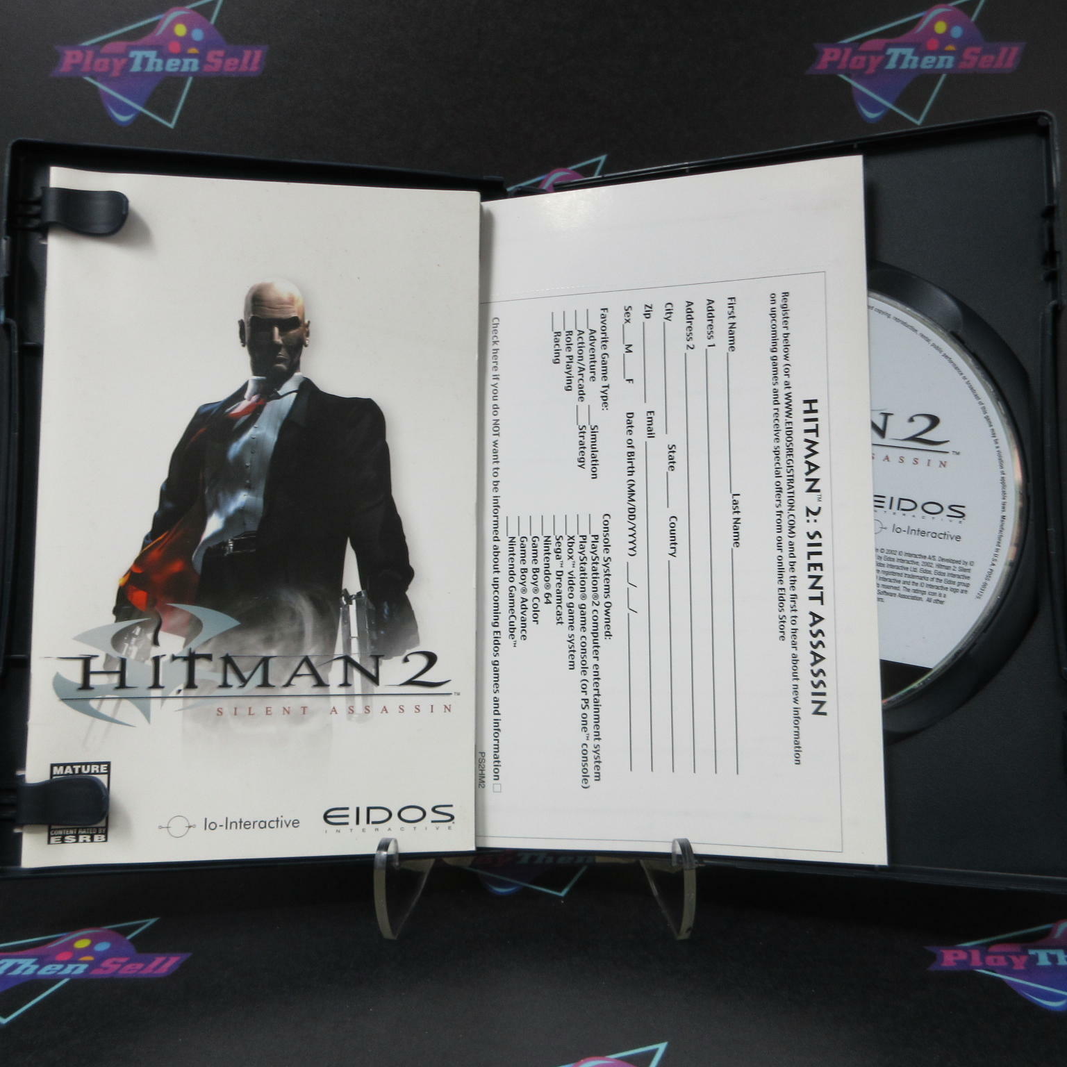 Hitman 2 Silent Assassin PS2 PlayStation 2 + Reg Card Complete - Excellent