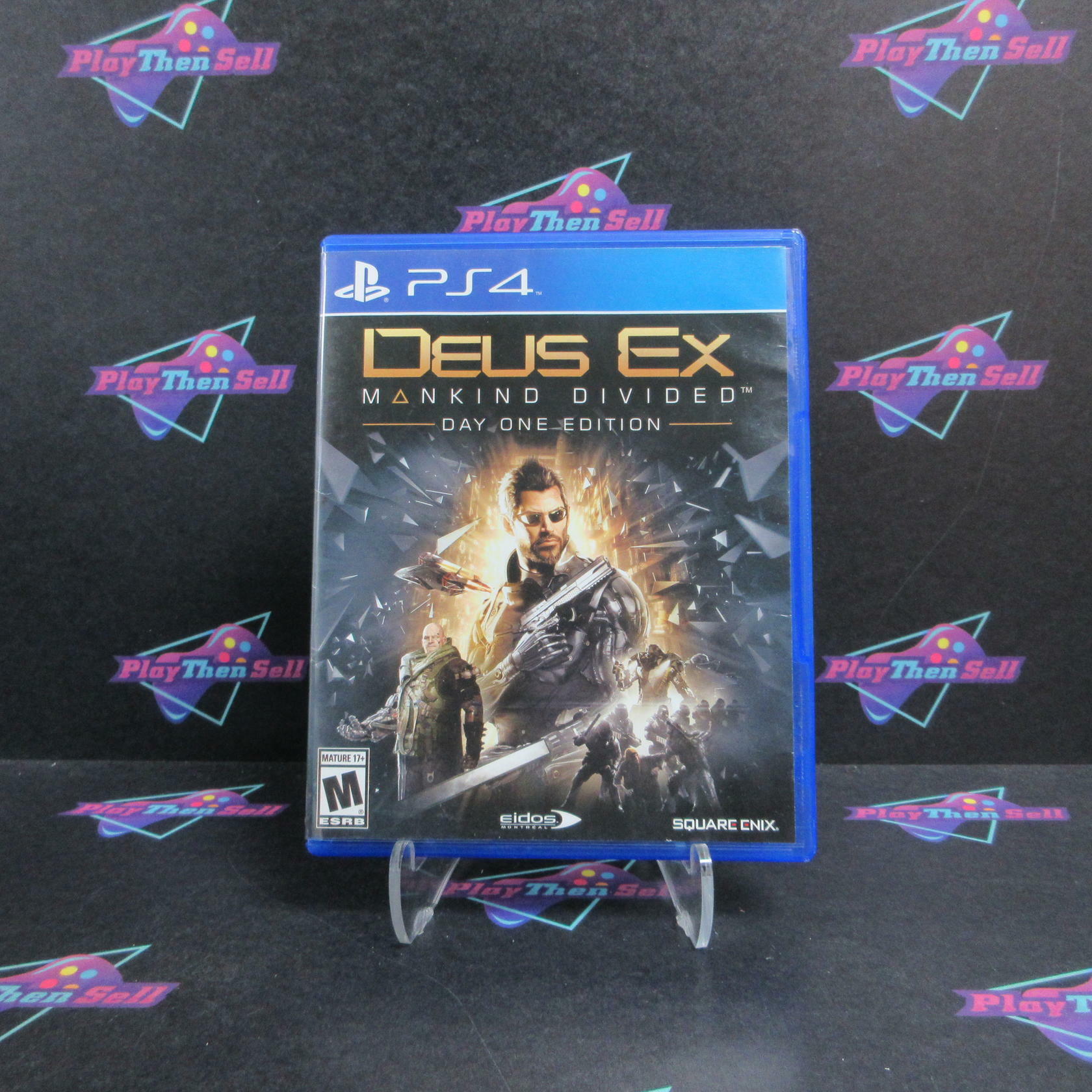 Deus Ex Mankind Divided Day One PS4 PlayStation 4 AD Complete CIB - Very Good