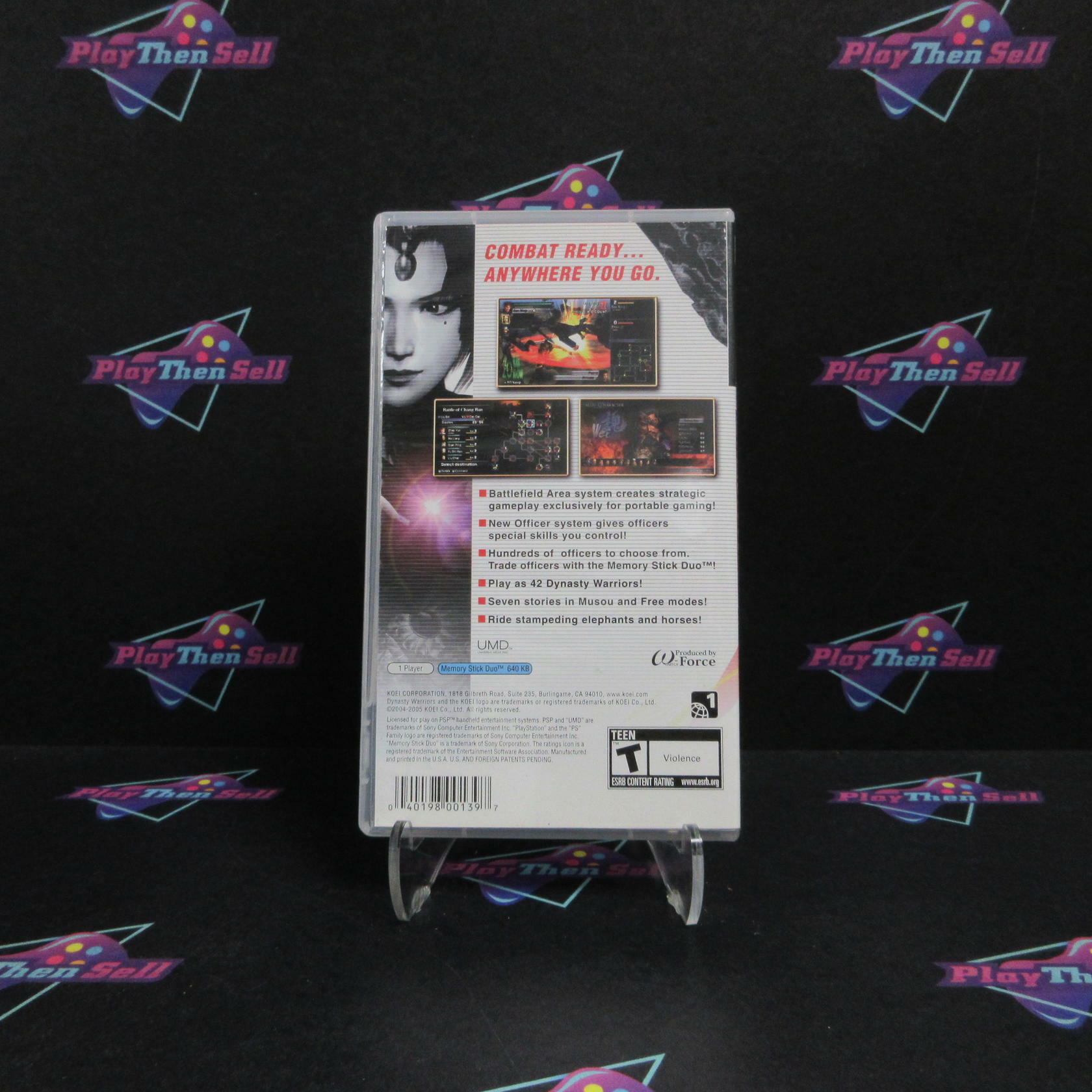 Dynasty Warriors Sony PSP + Reg Card Complete - Refurbished