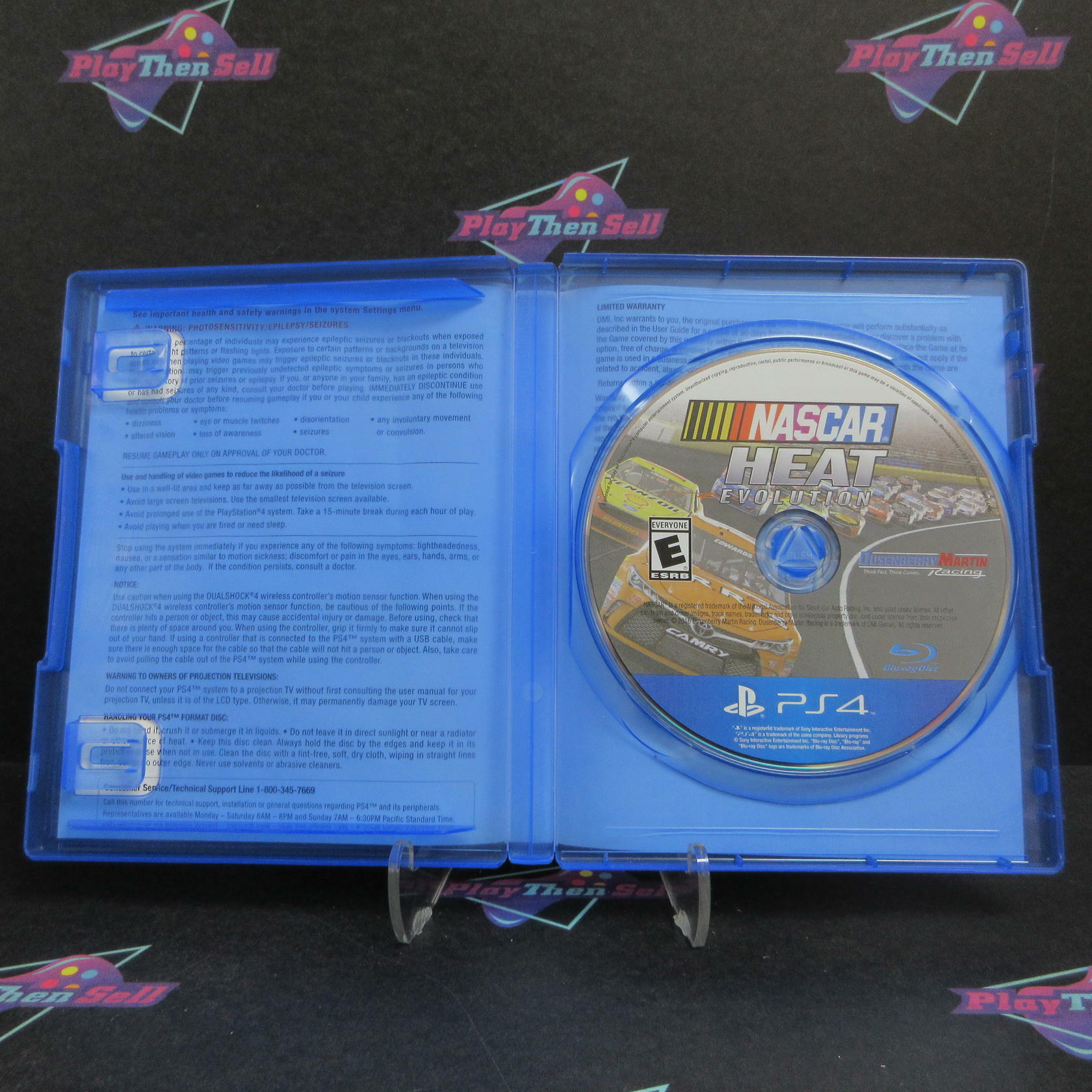 NASCAR Heat Evolution PS4 PlayStation 4 AD Complete CIB - Very Good