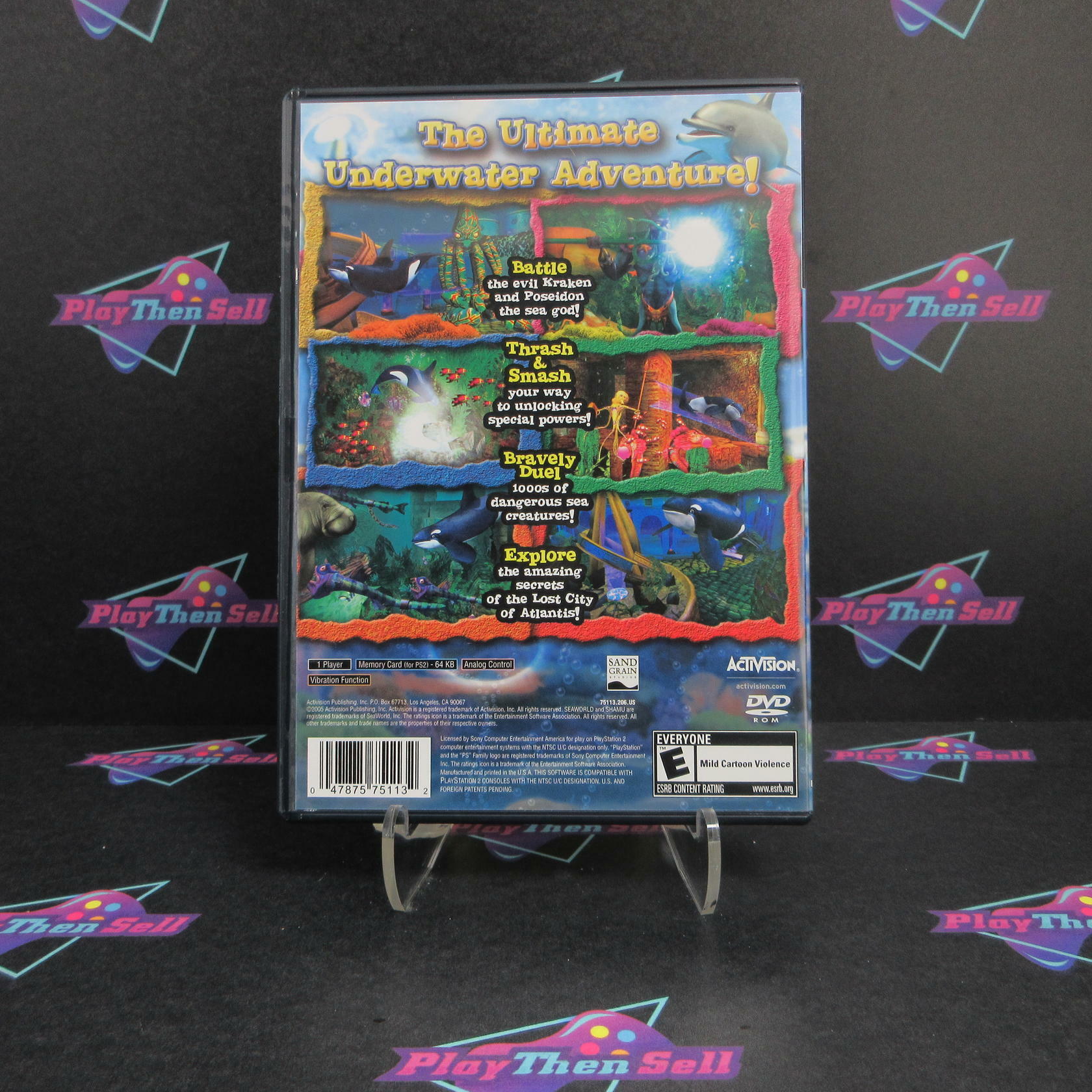 Sea World Shamu's Deep Sea Adventure PS2 PlayStation 2 + Reg CIB - Excellent