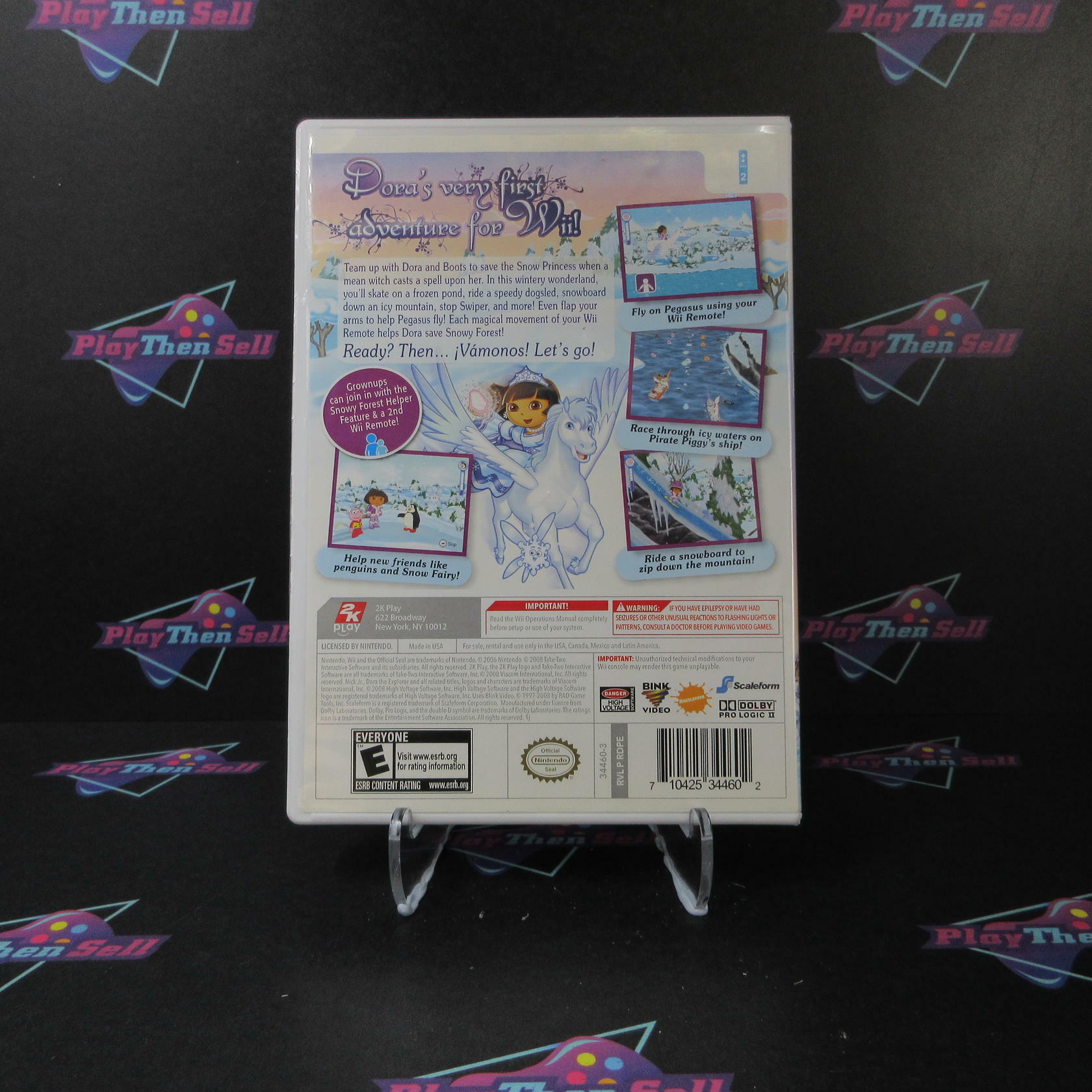 Dora the Explorer Dora Saves the Snow Princess Nintendo Wii Complete - Refurbished