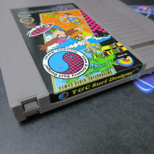 T&C Surf Designs Wood & Water Rage NES Nintendo Cart Excellent - Excellent