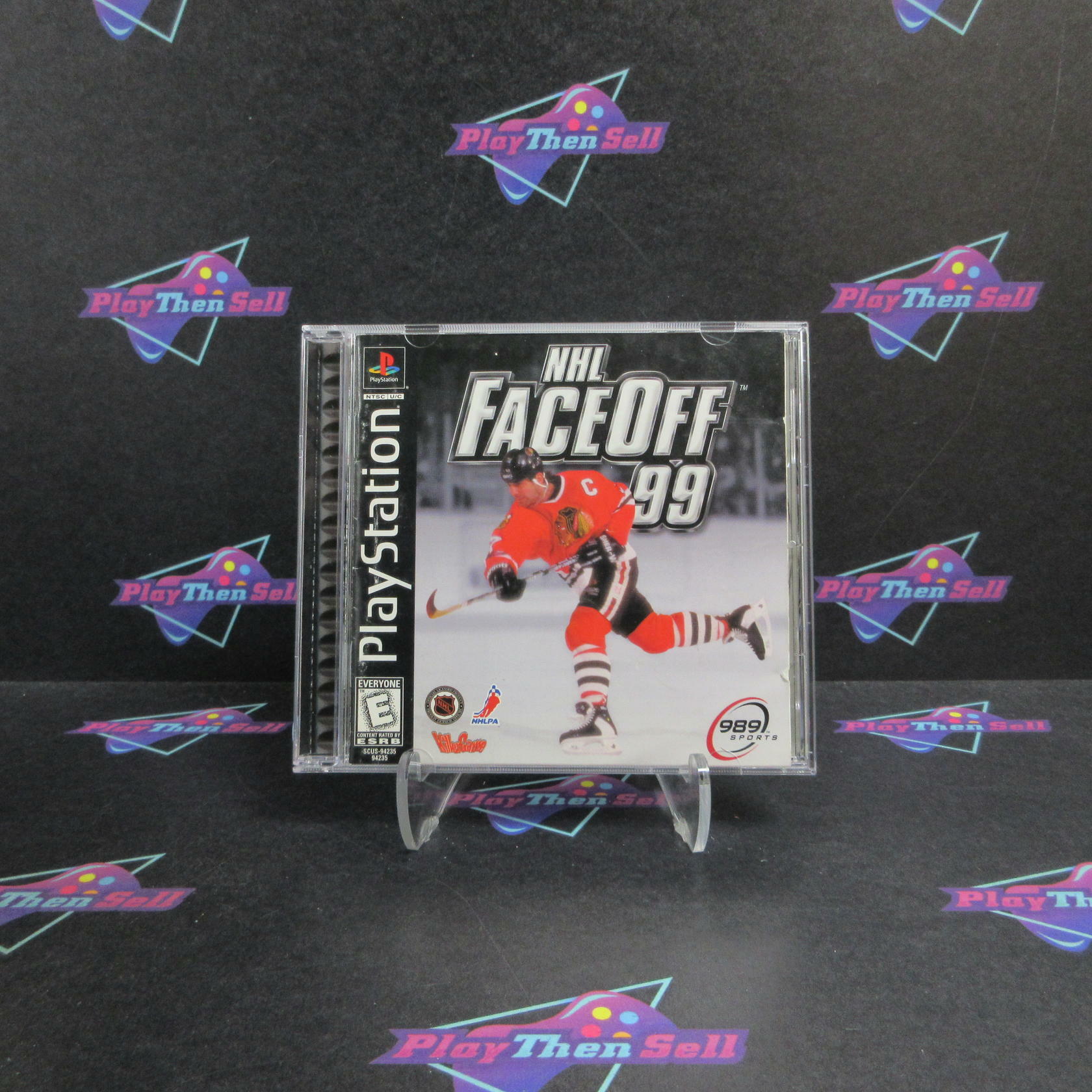 NHL Faceoff 99 PS1 PlayStation 1 + Reg Card Complete - Refurbished