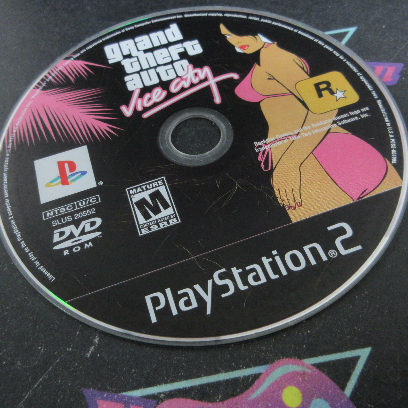 Grand Theft Auto Vice City PS2 PlayStation 2 DD + Map Complete CIB - Very Good